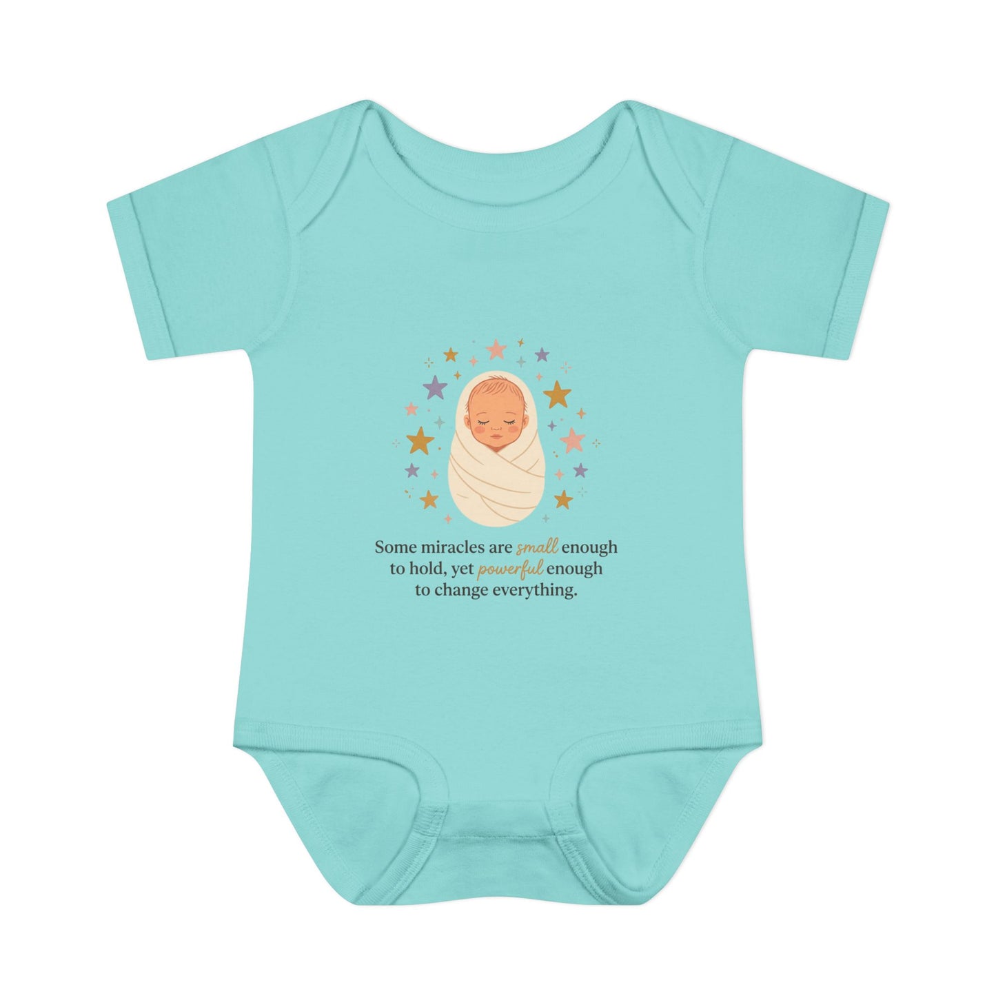 Newborn Swaddle Baby Bodysuit – "Some miracles are small enough to hold"
