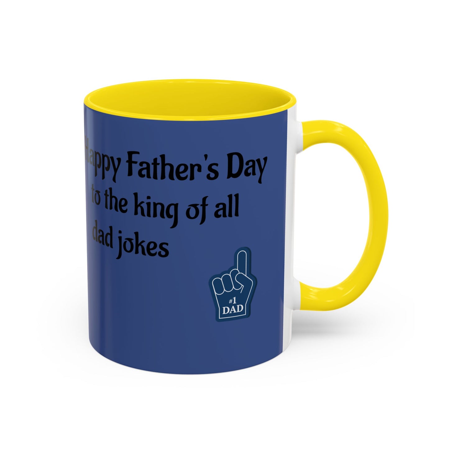 Best Dad Jokes Mug | Father's Day Coffee Mug, Accent Two-Tone