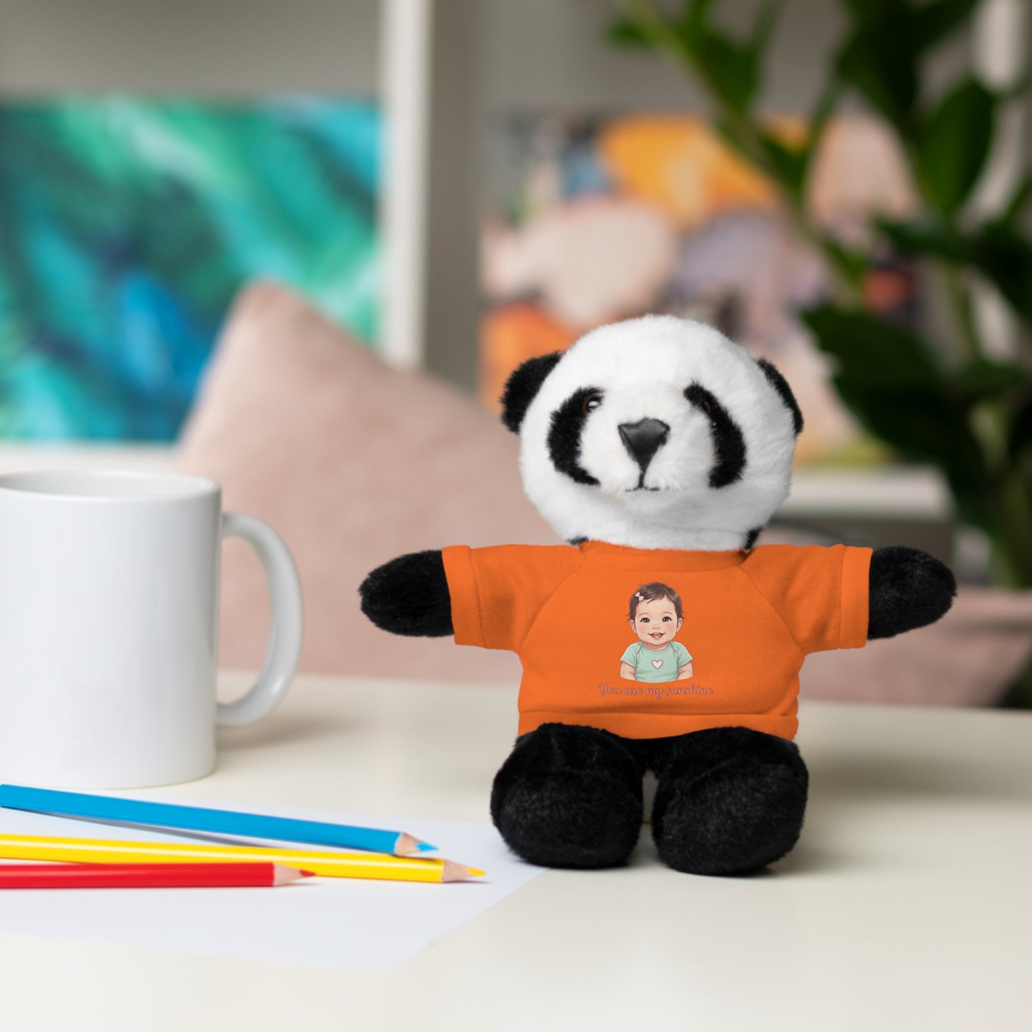 Baby Girl Stuffies with 'You are my sunshine' Tee