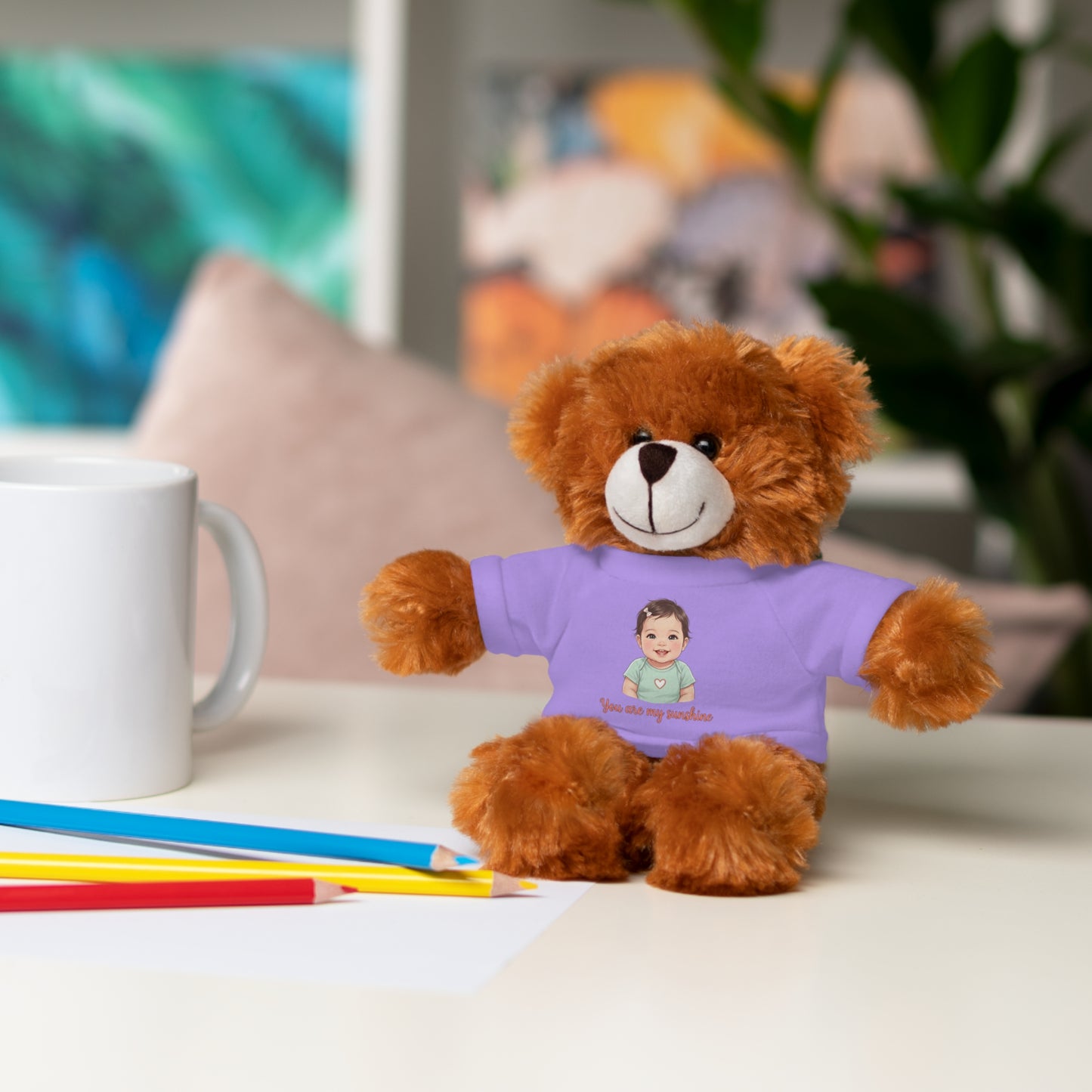 Baby Girl Stuffies with 'You are my sunshine' Tee