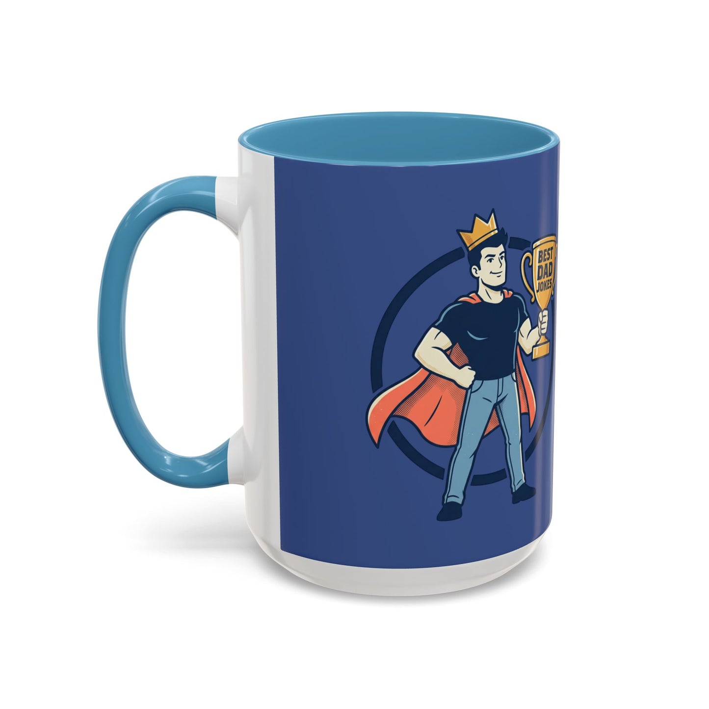 Best Dad Jokes Mug | Father's Day Coffee Mug, Accent Two-Tone