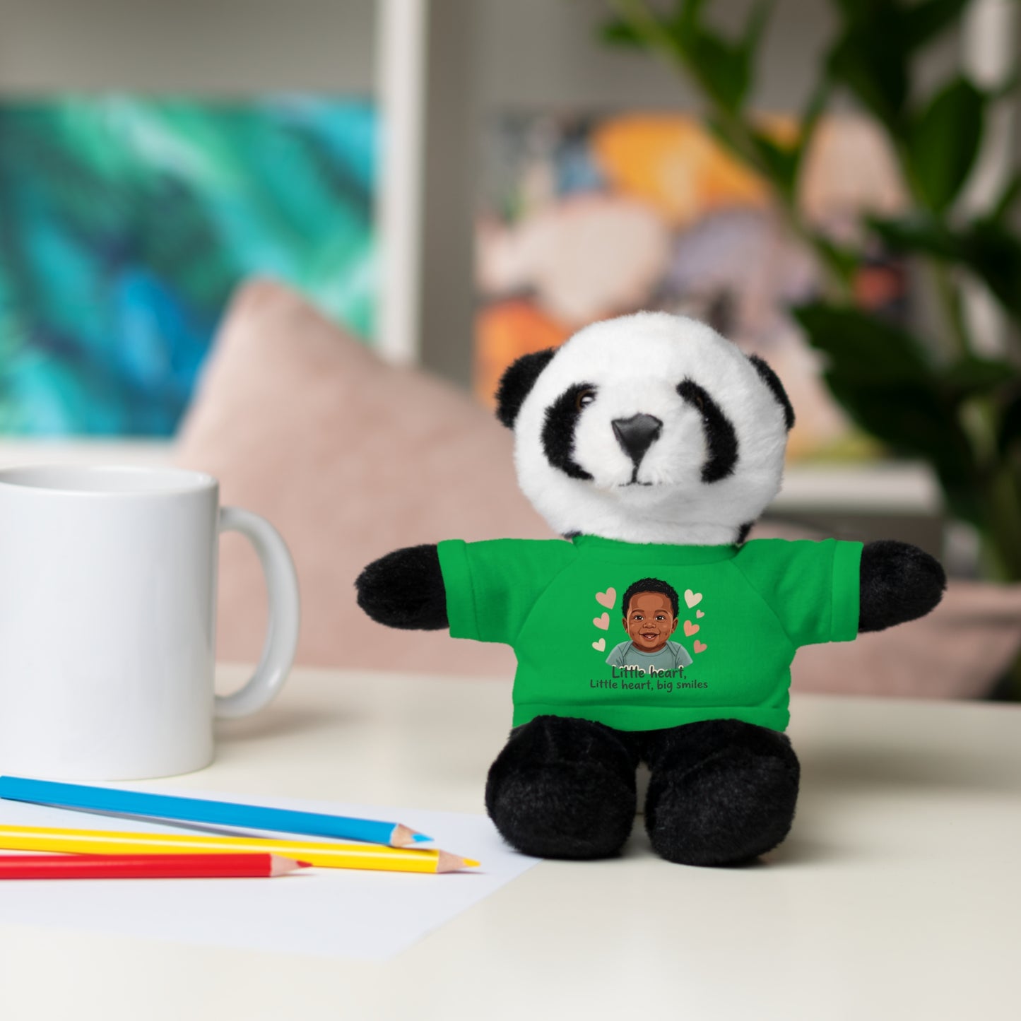Baby Boy Stuffies with 'Little loved, big smile' Tee