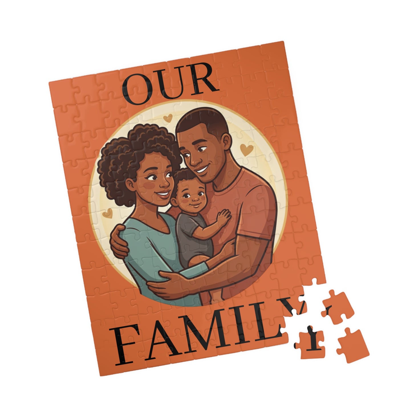 Family Portrait Puzzle – “Our Family” Jigsaw (110–1014 pcs)