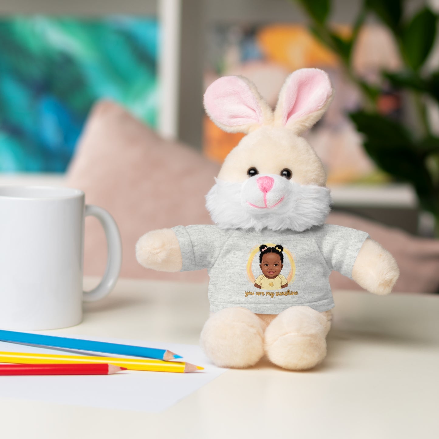 Baby Girl Stuffies with 'You are my sunshine' Tee