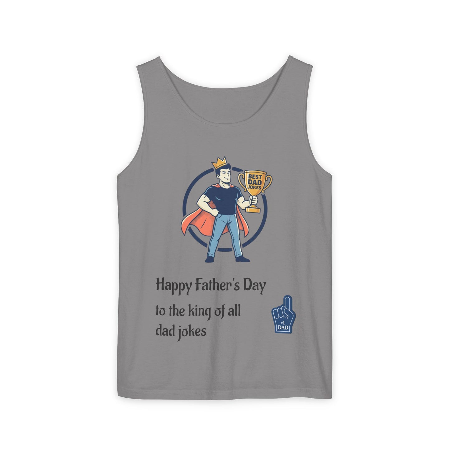 King of Dad Jokes tank top | Father's Day funny dad joke tee
