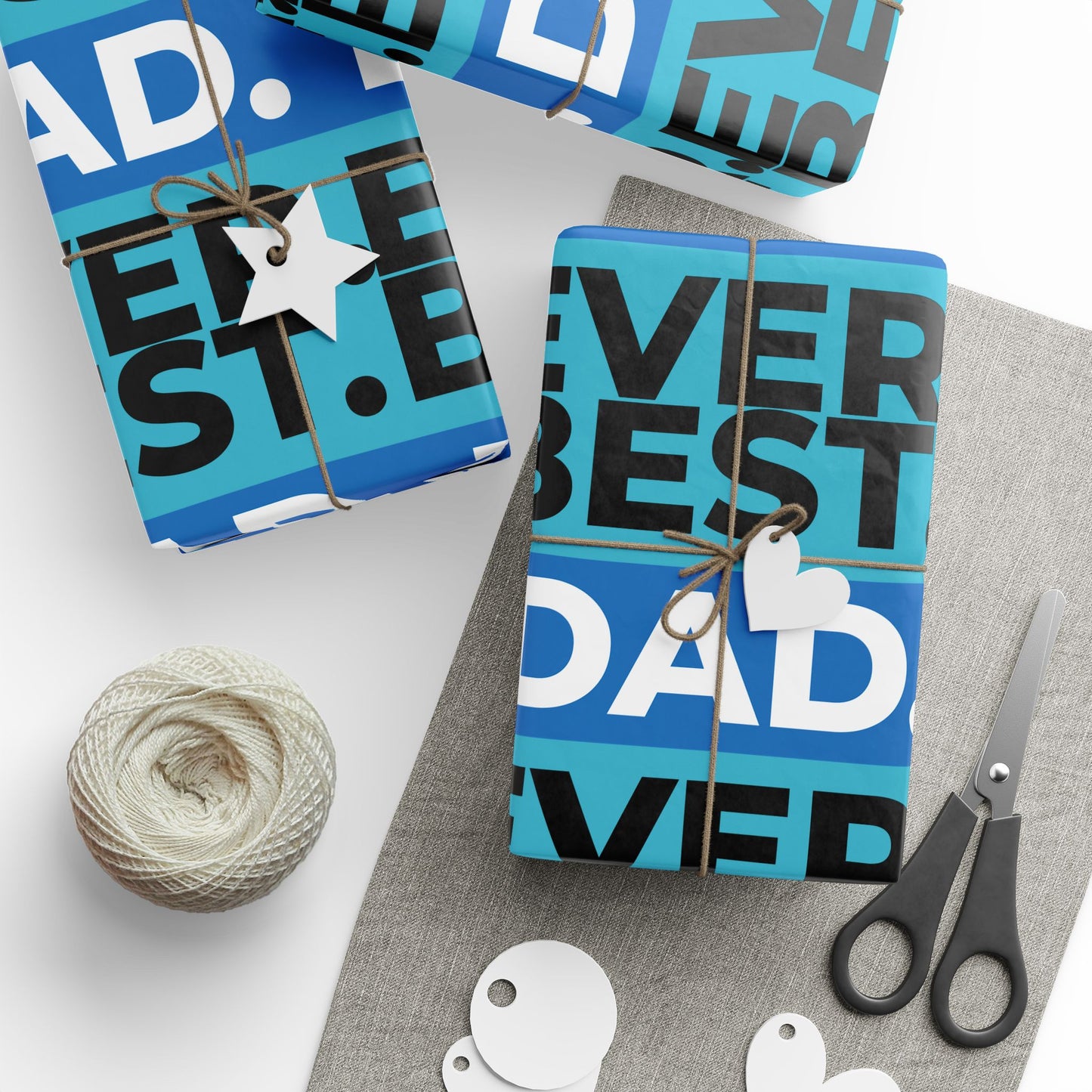 Best Dad Ever Wrapping Paper — Father's Day Gift Wrap