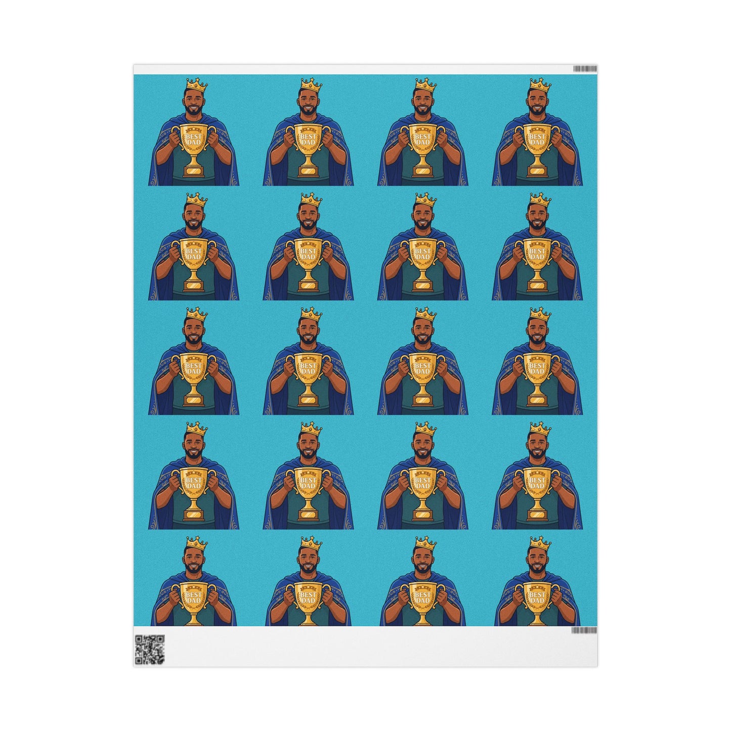 Best Dad Ever Superhero Wrapping Paper — Father's Day Gift Wrap