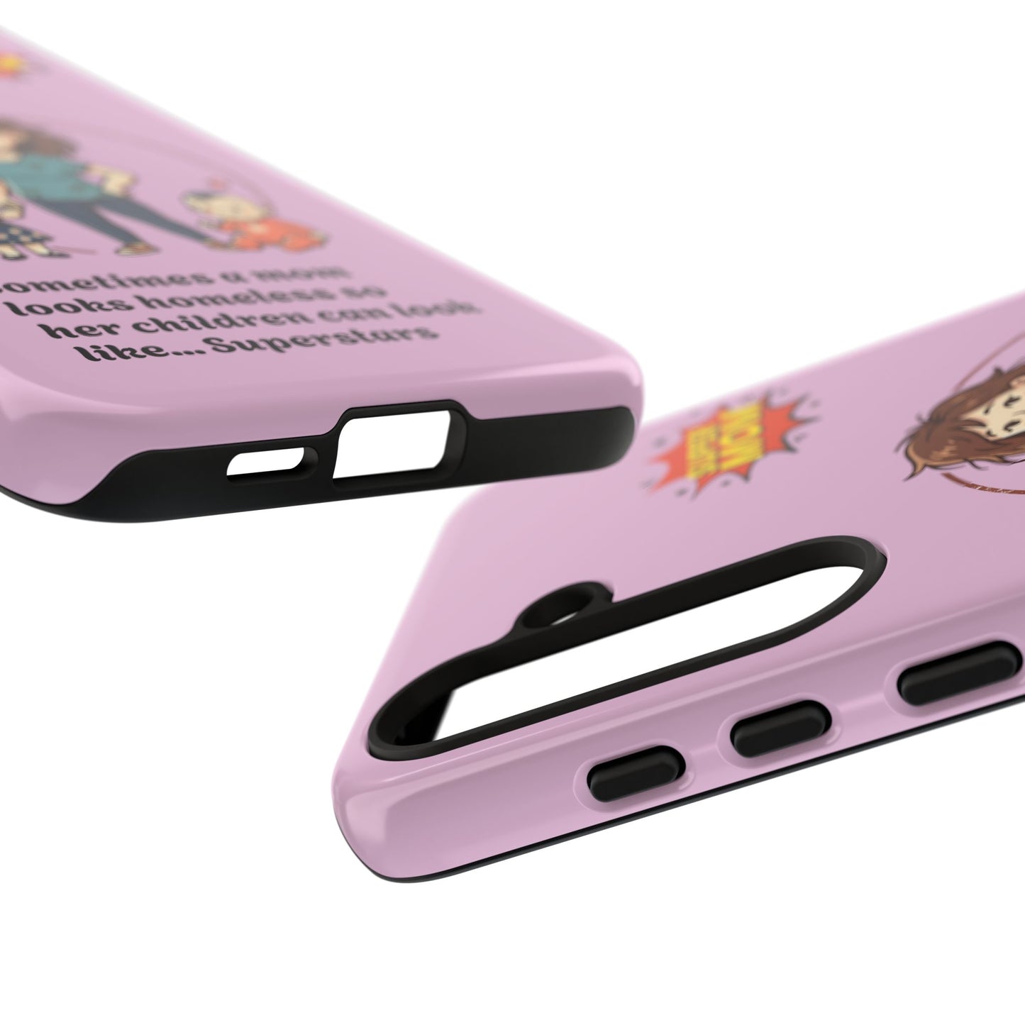 Super Mom Phone Case | Pink Phone Case, Mom Quote