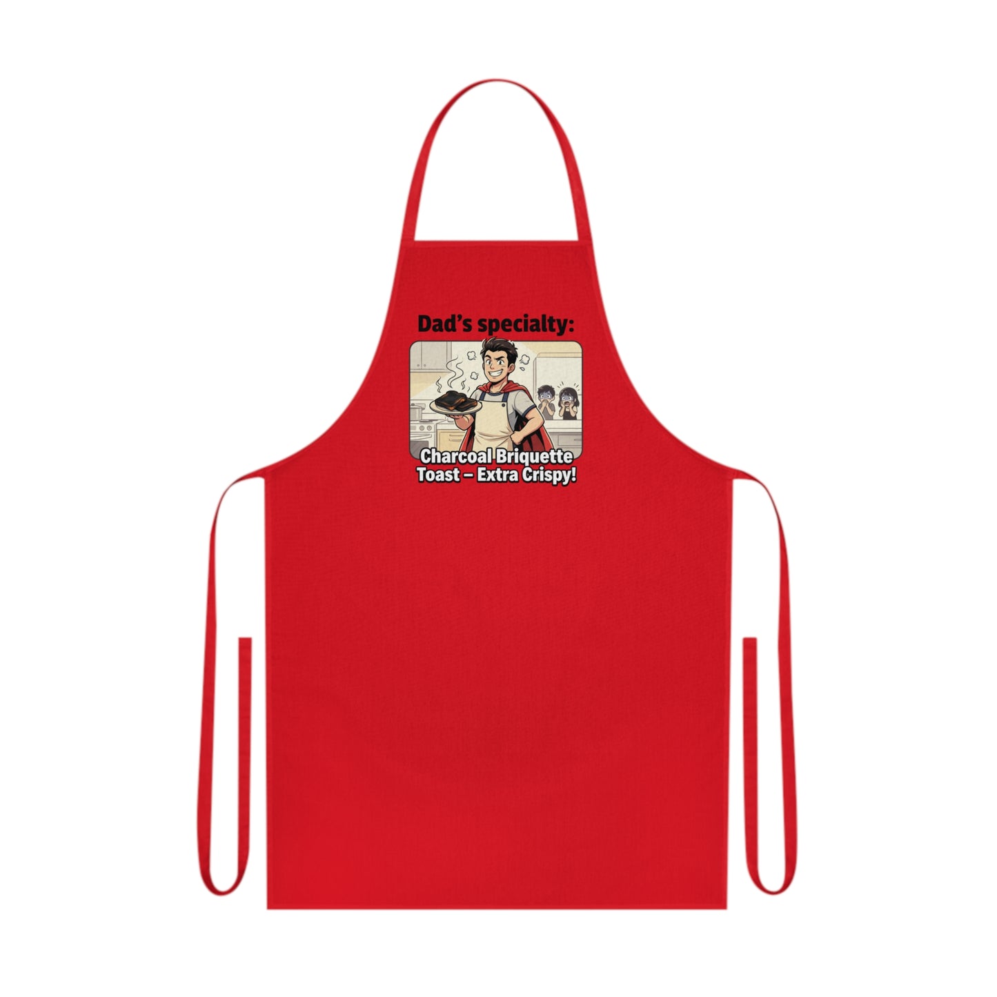 Dad’s Specialty Apron – Charcoal Briquette Toasting Grill Apron