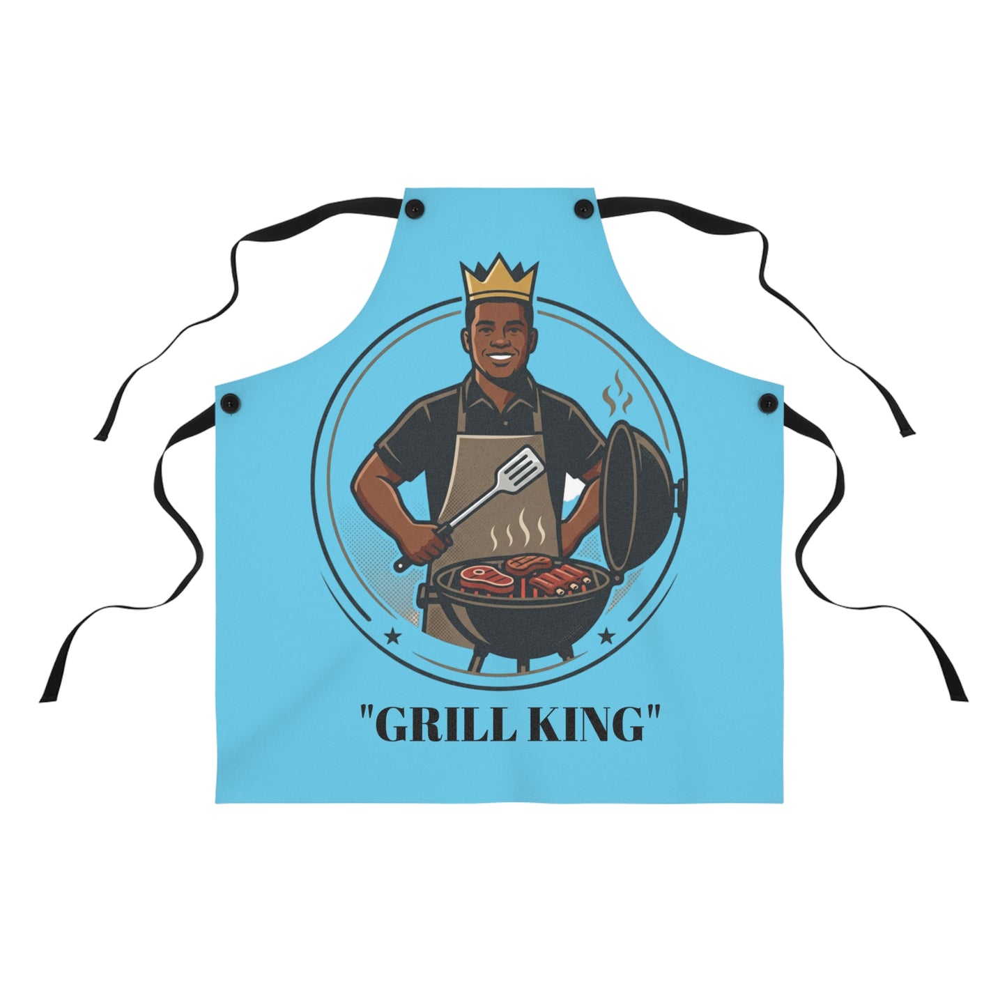 Grill King Apron | BBQ Chef Cooking Apron, Barbecue King Design