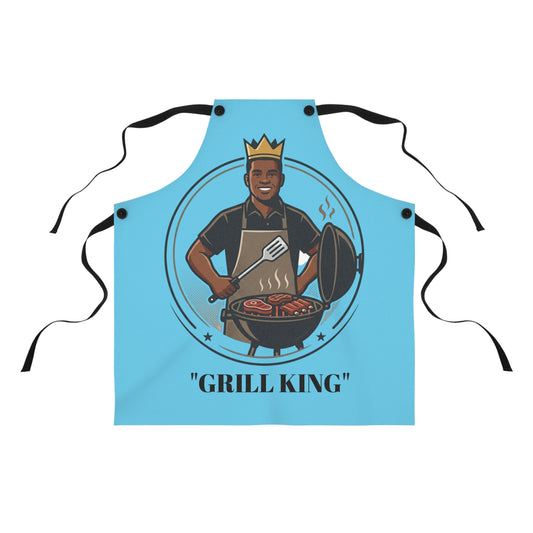 Grill King Apron | BBQ Chef Cooking Apron, Barbecue King Design