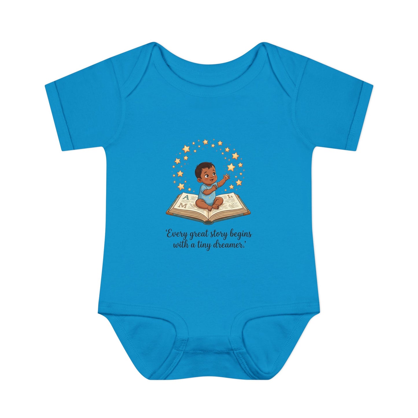 Baby Bodysuit - "Every Great Story Begins with a Tiny Dreamer" Illustrated Infant Onesie