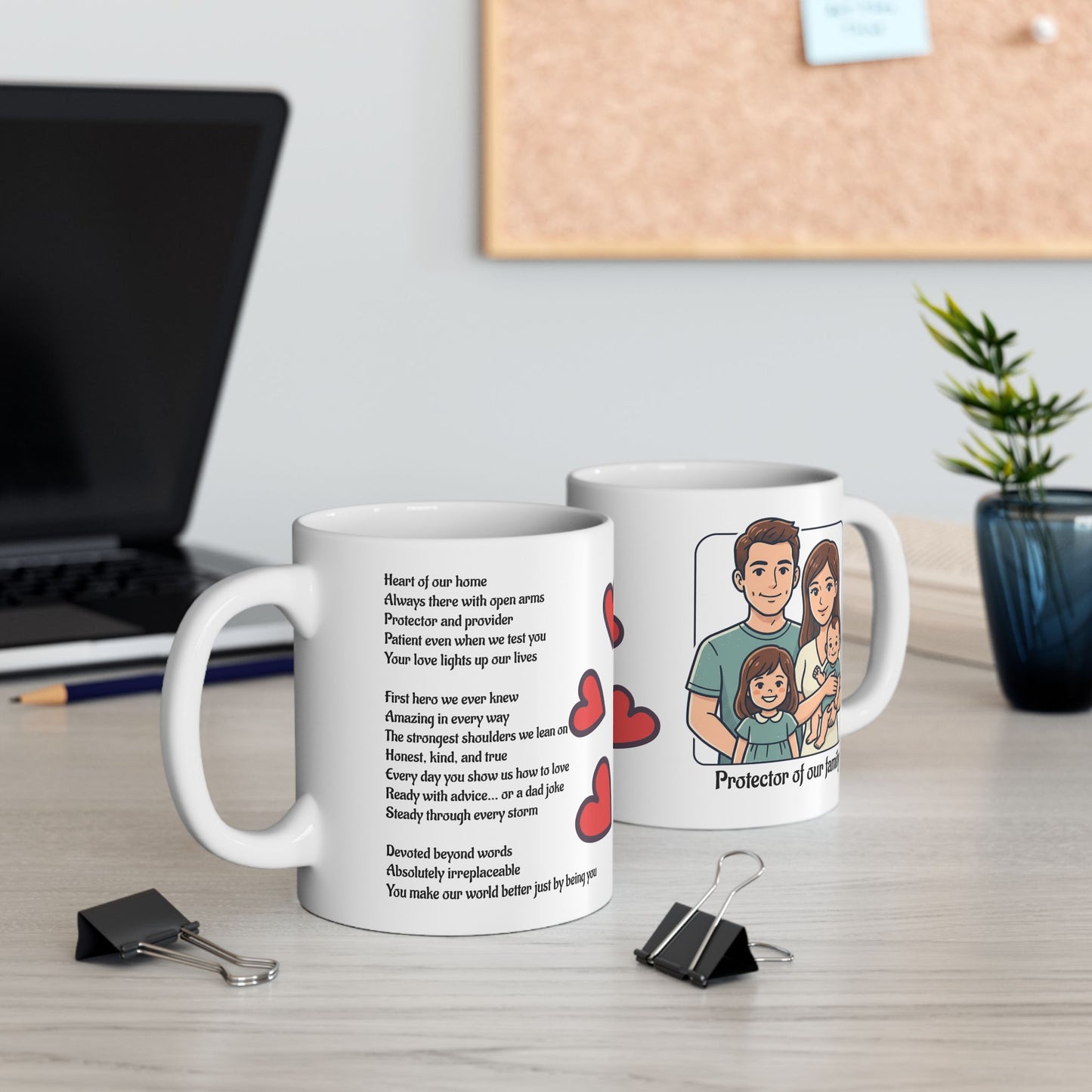 Mug for dad of our family, (11oz, 15oz)