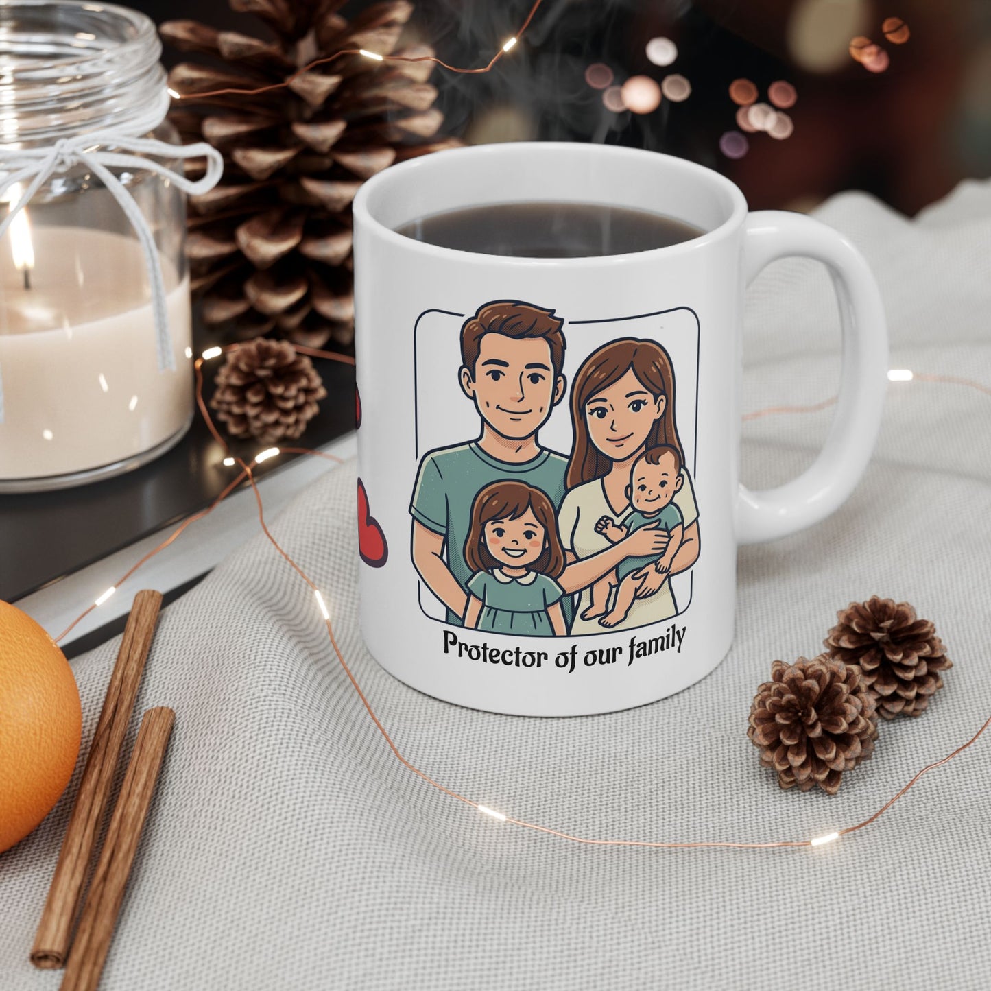 Mug for dad of our family, (11oz, 15oz)