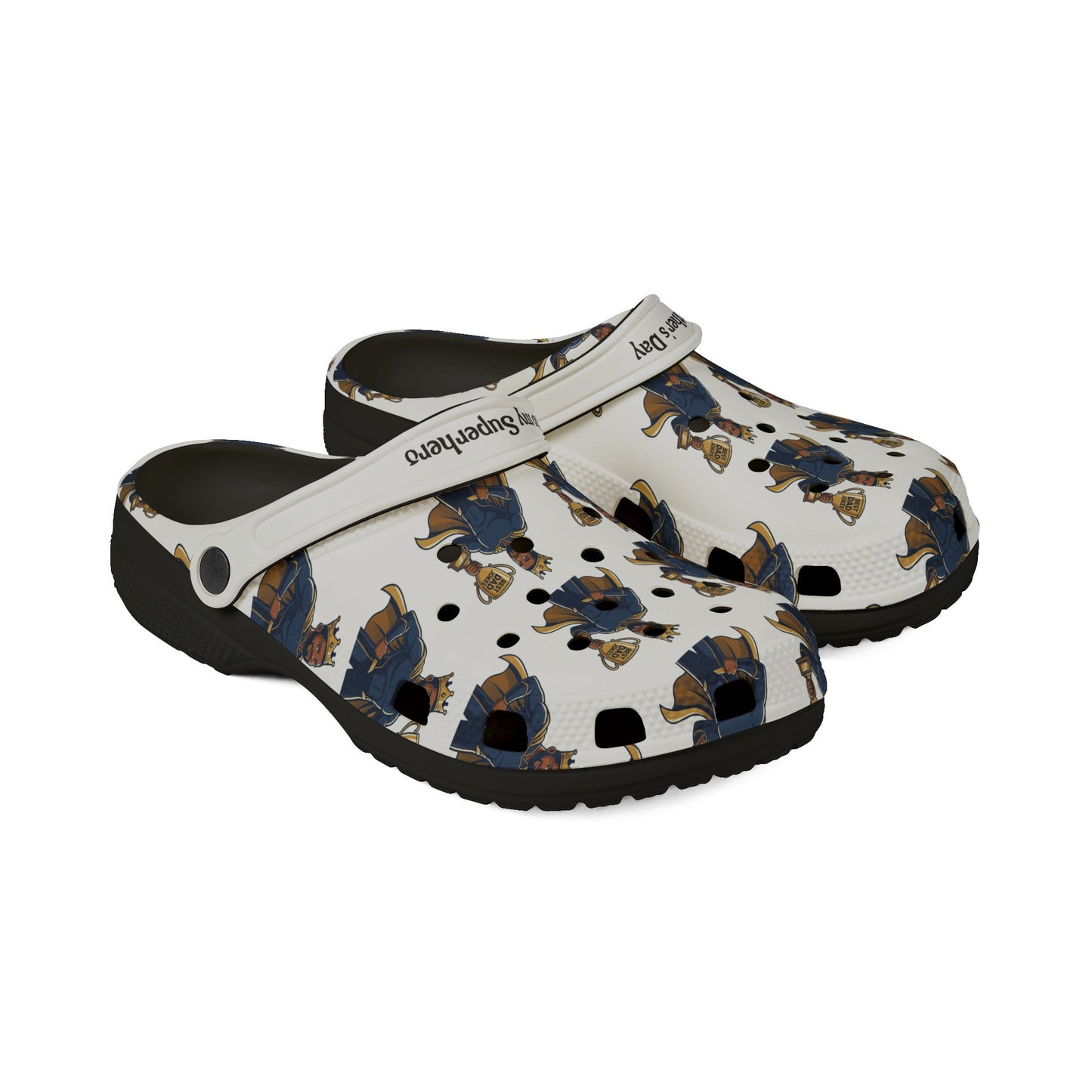 Superhero Dad Foam Rubber Shoes (AOP)