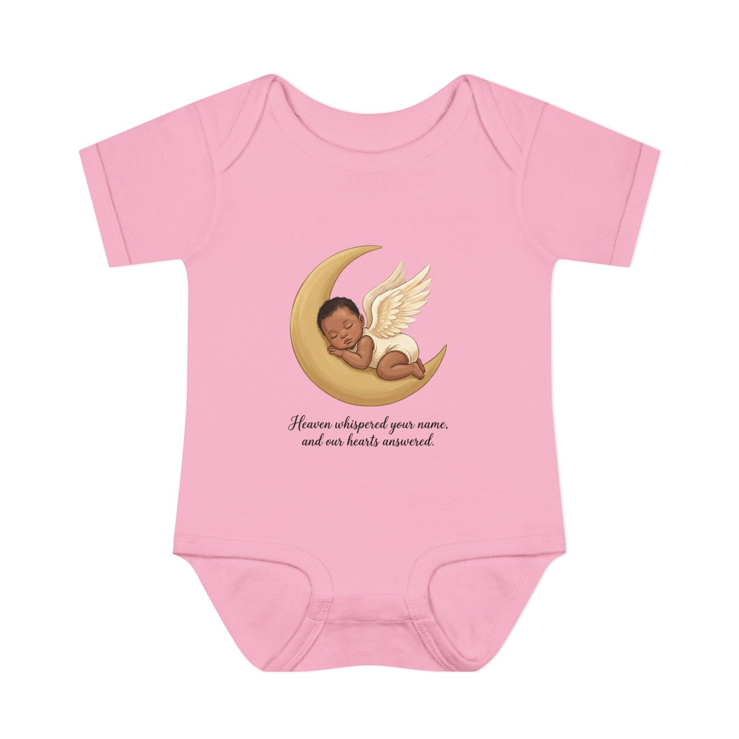 Infant Bodysuit — "Heaven Whispered Your Name" Angel Baby Memorial Onesie
