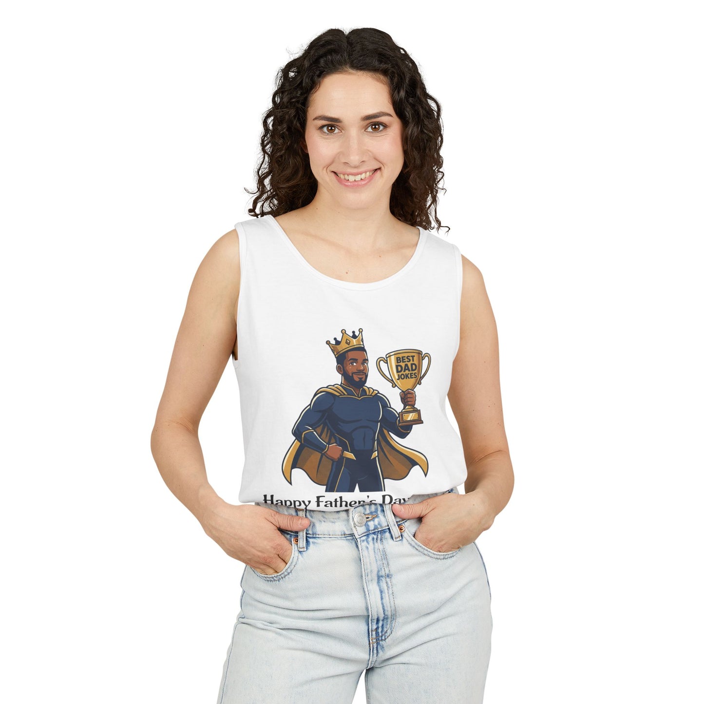 King of Dad Jokes tank top | Father's Day funny dad joke tee