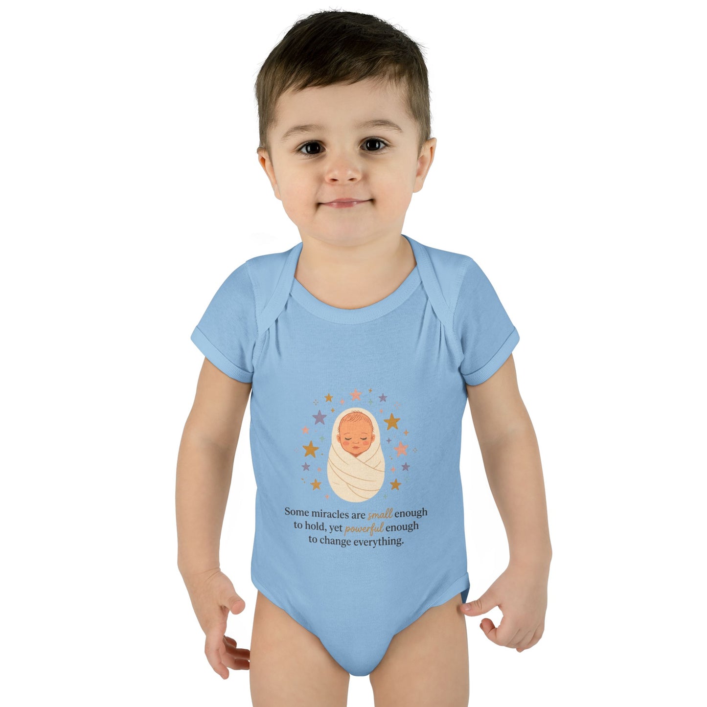 Newborn Swaddle Baby Bodysuit – "Some miracles are small enough to hold"