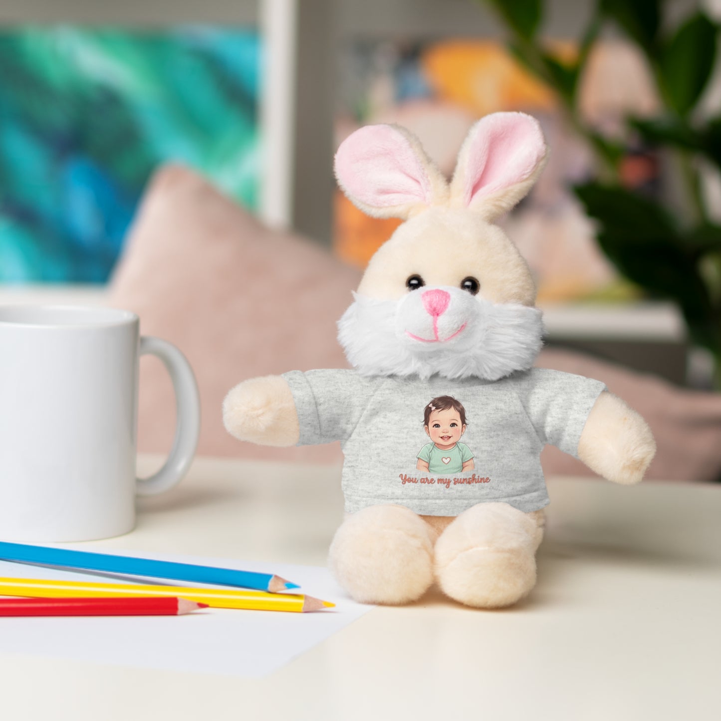 Baby Girl Stuffies with 'You are my sunshine' Tee