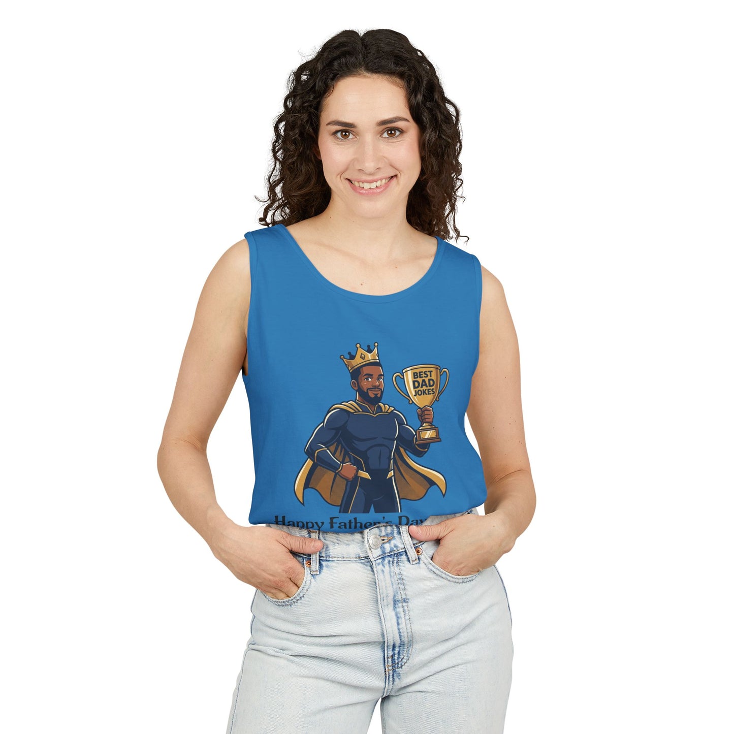 King of Dad Jokes tank top | Father's Day funny dad joke tee
