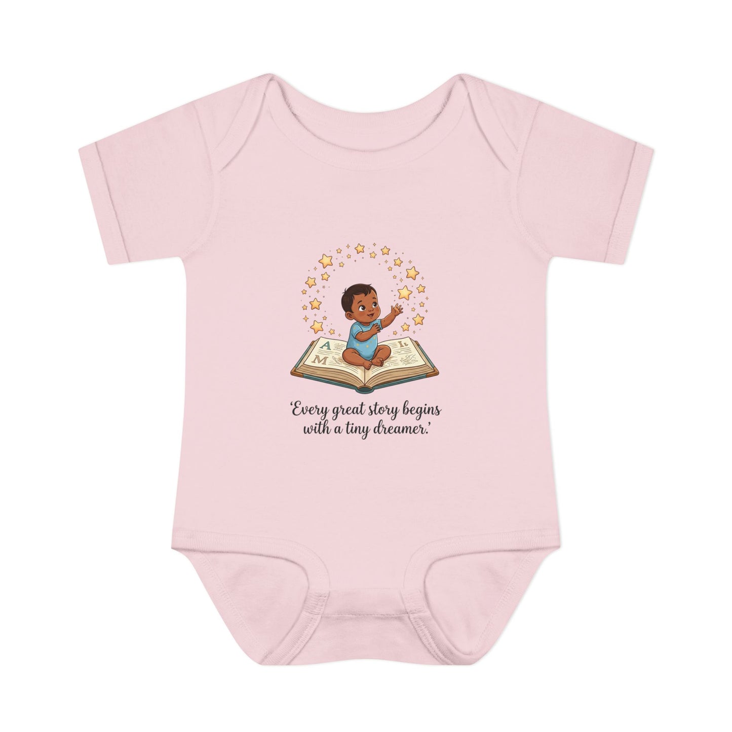 Baby Bodysuit - "Every Great Story Begins with a Tiny Dreamer" Illustrated Infant Onesie