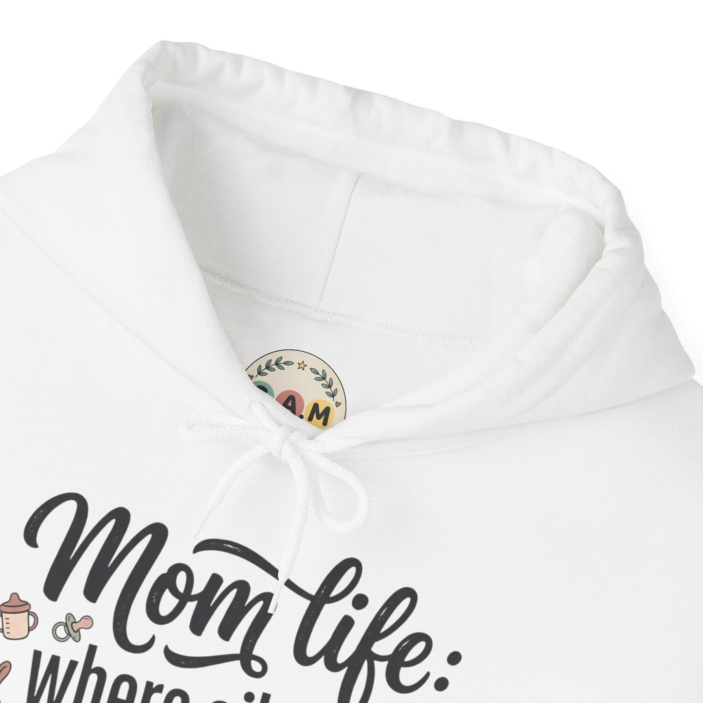 Mom Life Hoodie - "Mom Life: Where Silence Is Suspicious" Cozy Pullover for Moms, Funny Mother's Day Gift