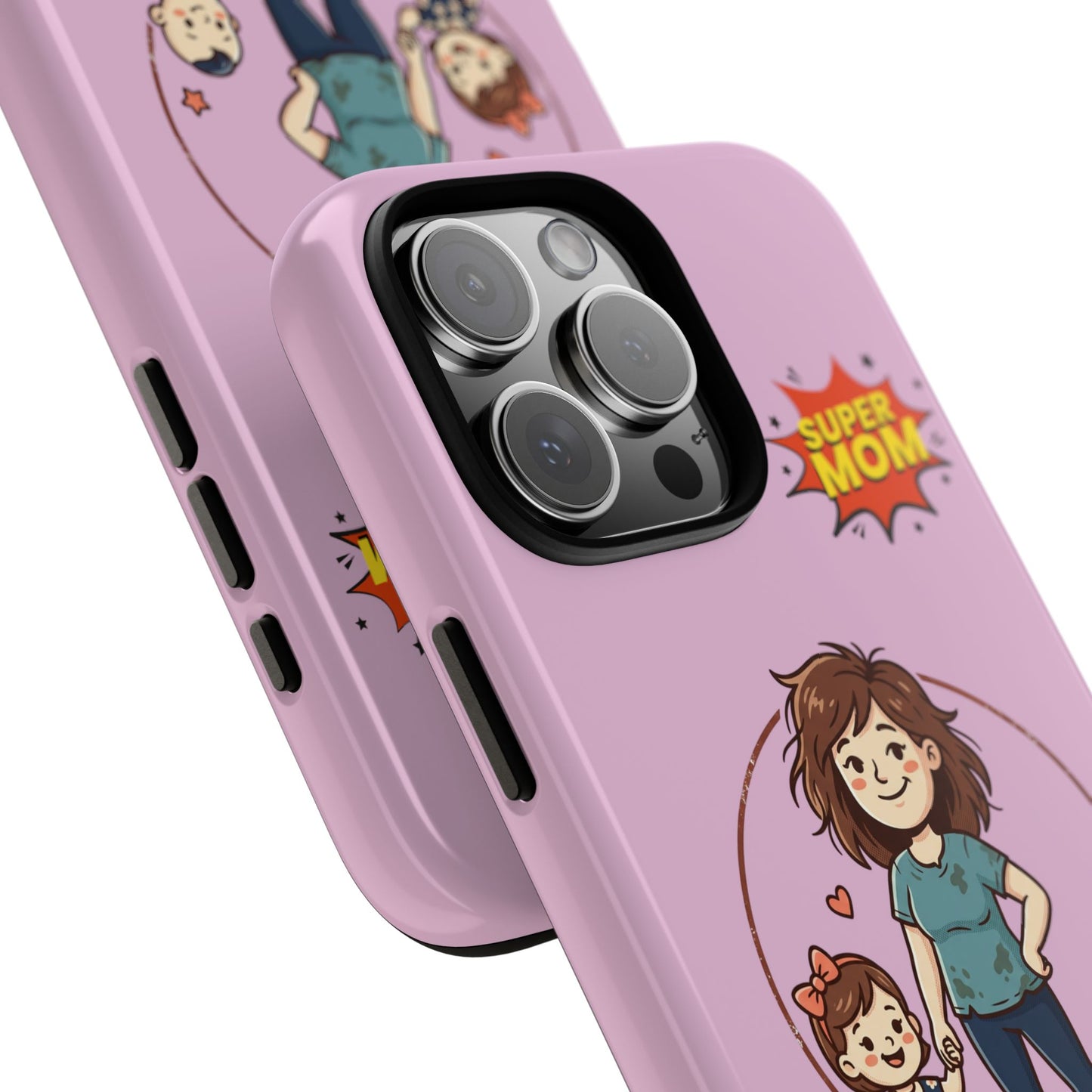 Super Mom Phone Case | Pink Phone Case, Mom Quote