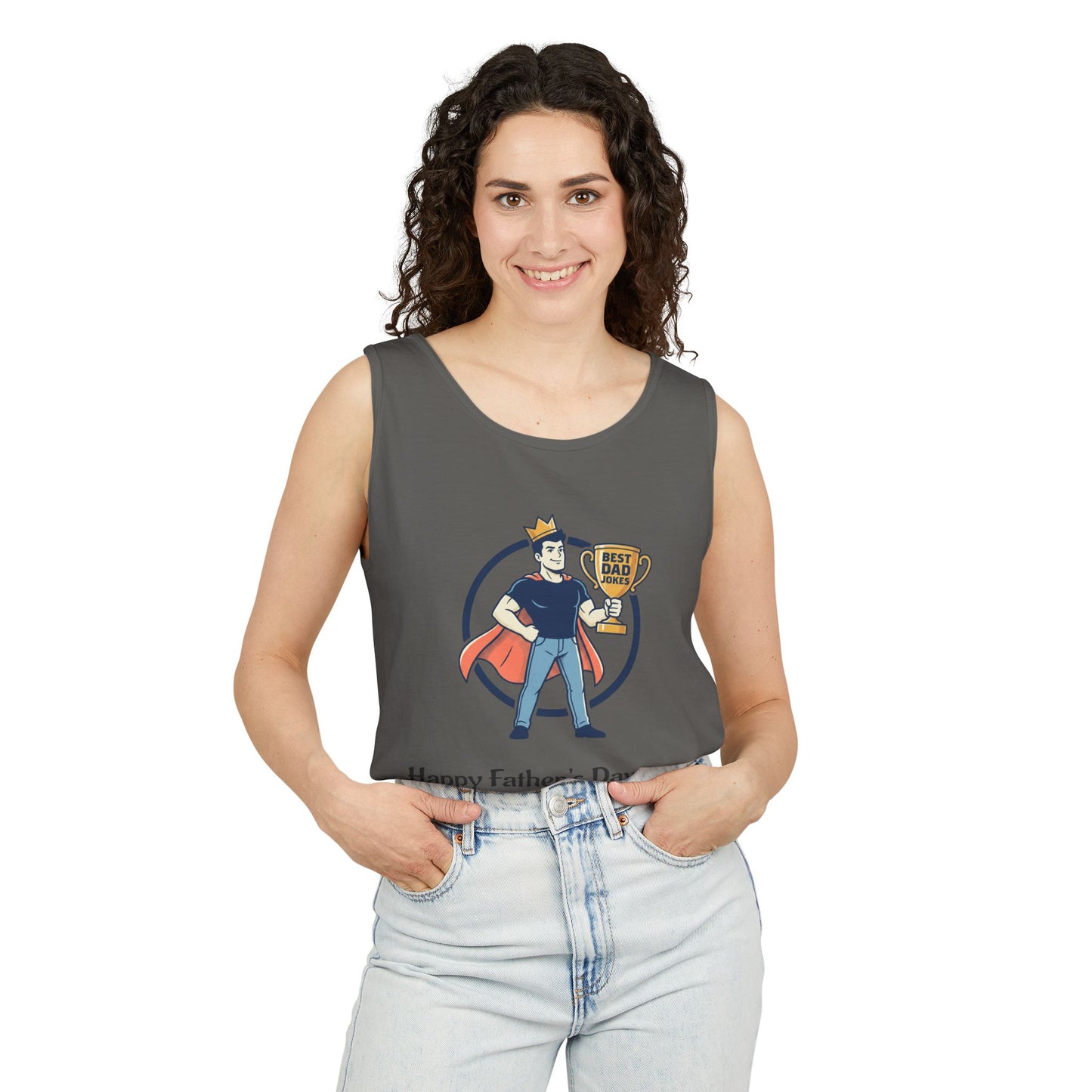 King of Dad Jokes tank top | Father's Day funny dad joke tee