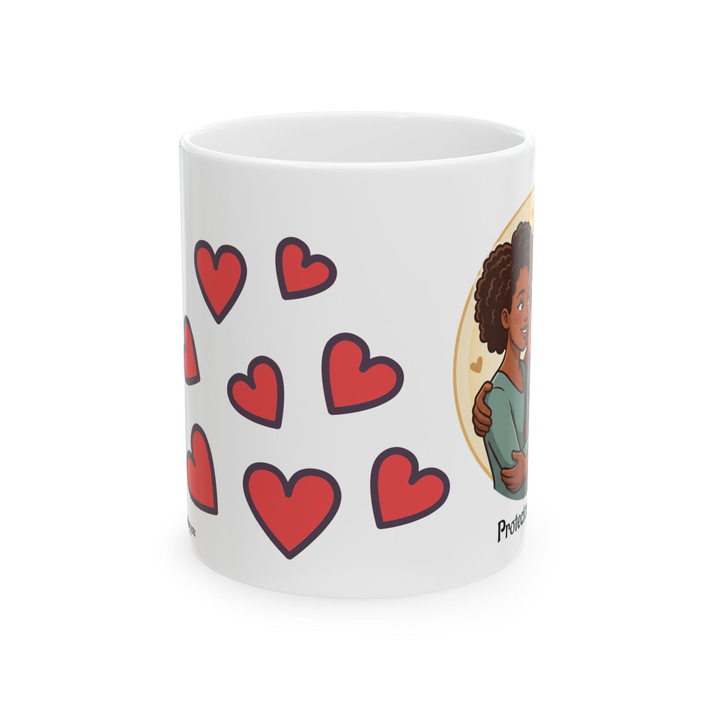 Heartfelt Dad Coffee Mug — Ceramic Mug with Loving Hearts (11oz & 15oz)