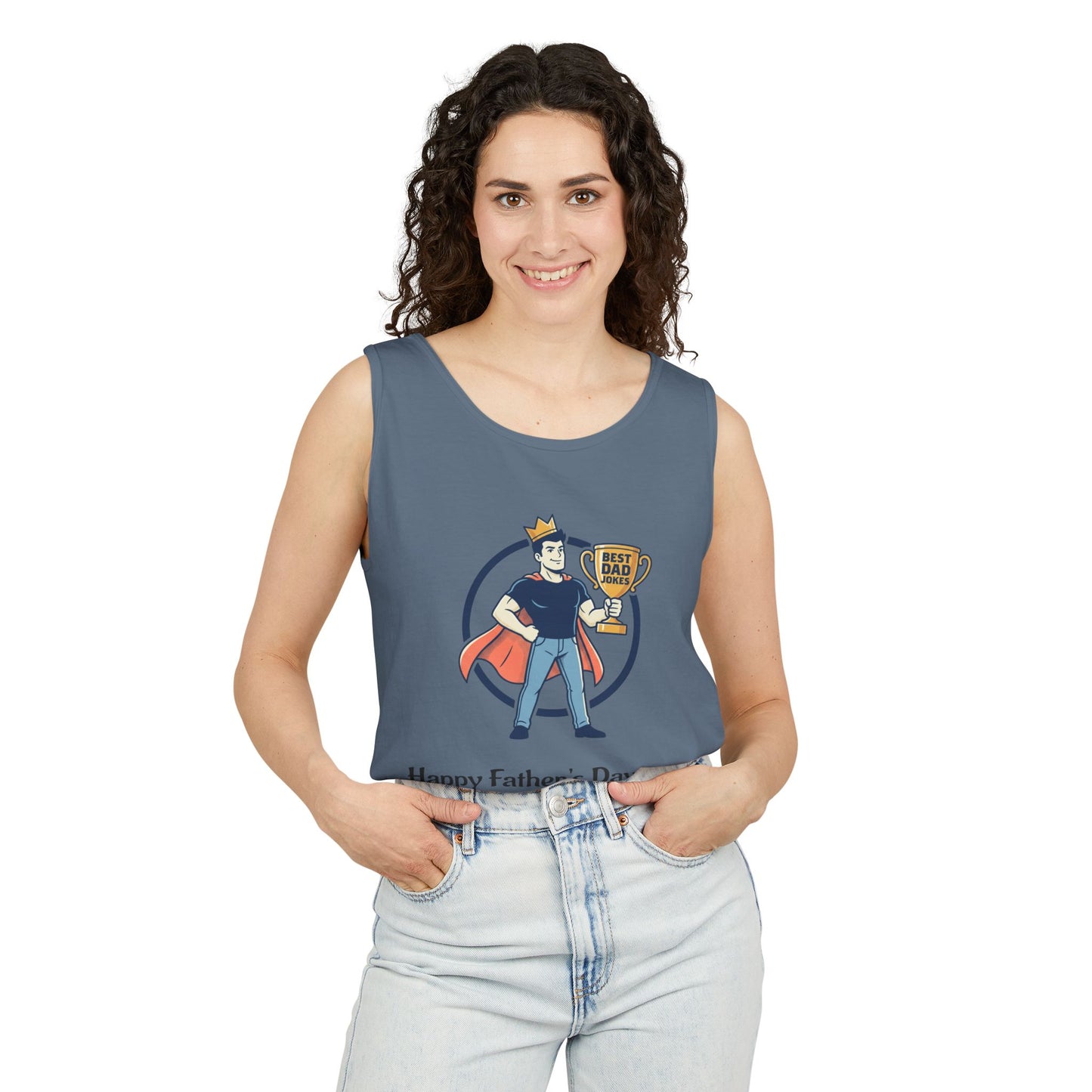King of Dad Jokes tank top | Father's Day funny dad joke tee
