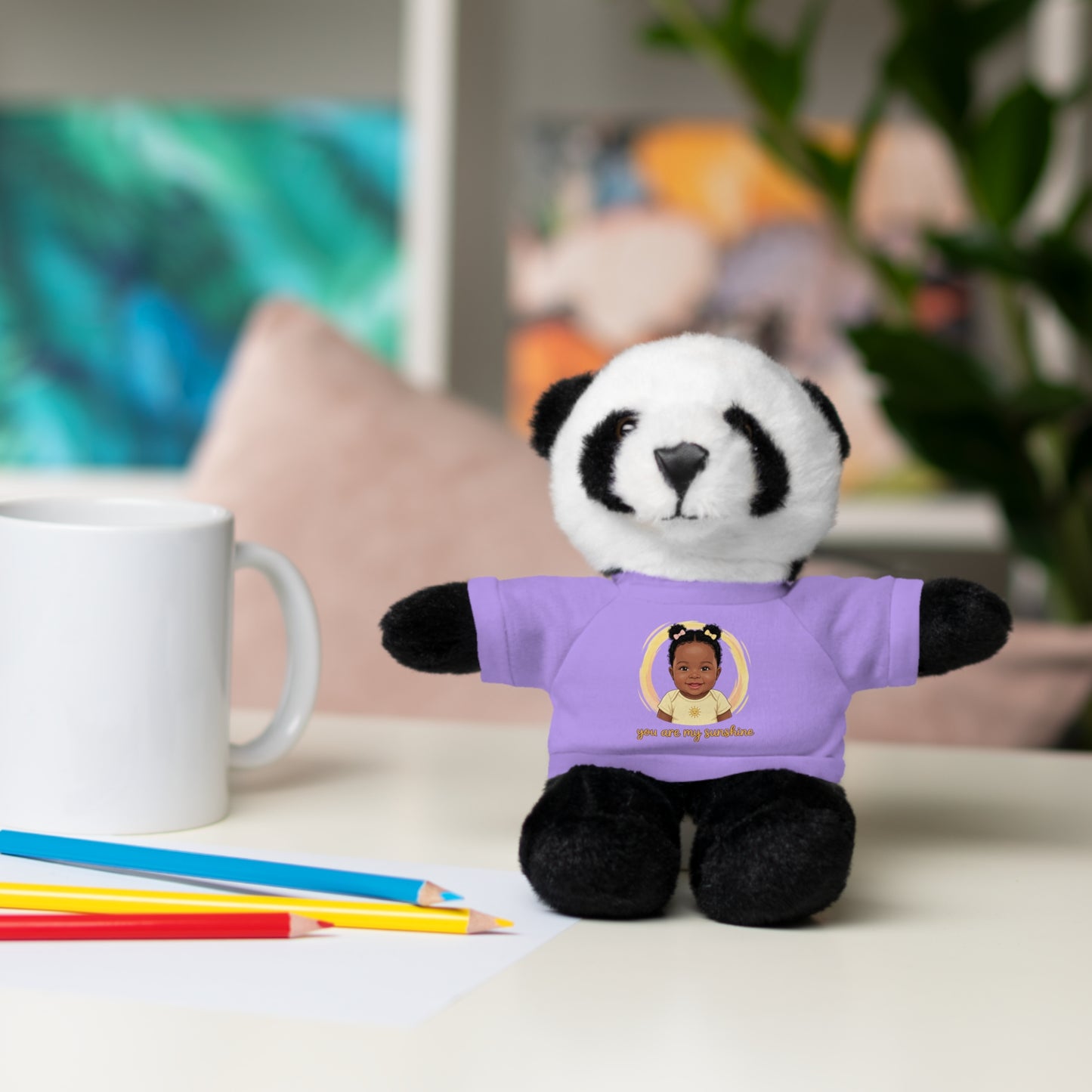 Baby Girl Stuffies with 'You are my sunshine' Tee