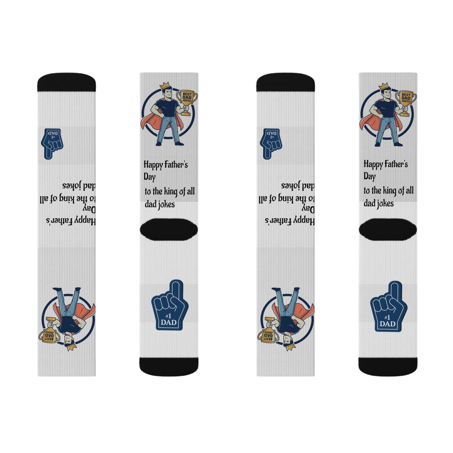 King of Dad Jokes Socks | Fathers Day Novelty