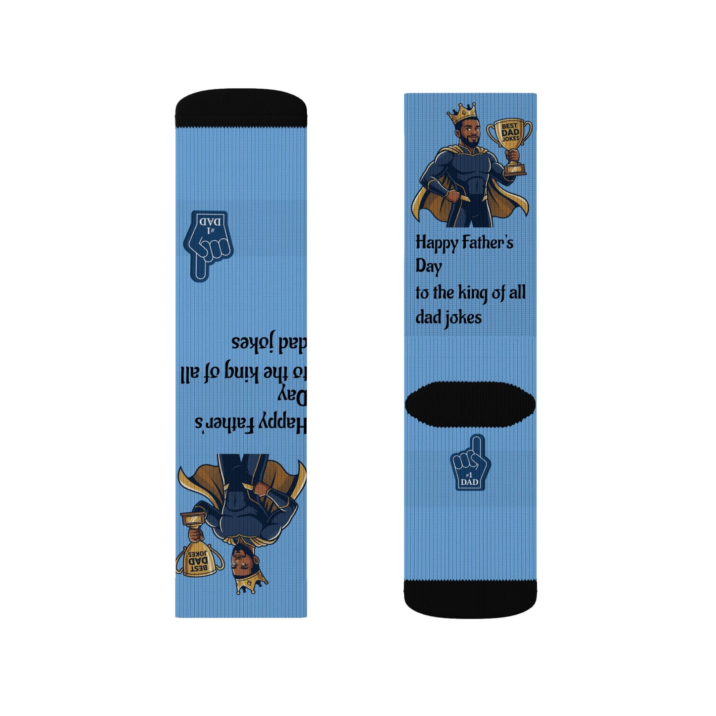 King of Dad Jokes Socks | Fathers Day Novelty