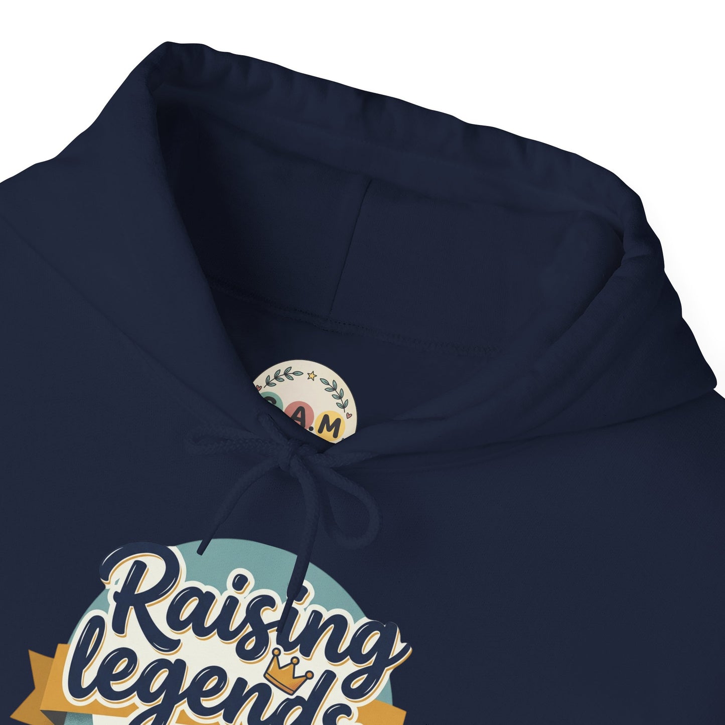 Hoodie — "Raising Legends... one meltdown at a time" Retro Parenthood Sweatshirt