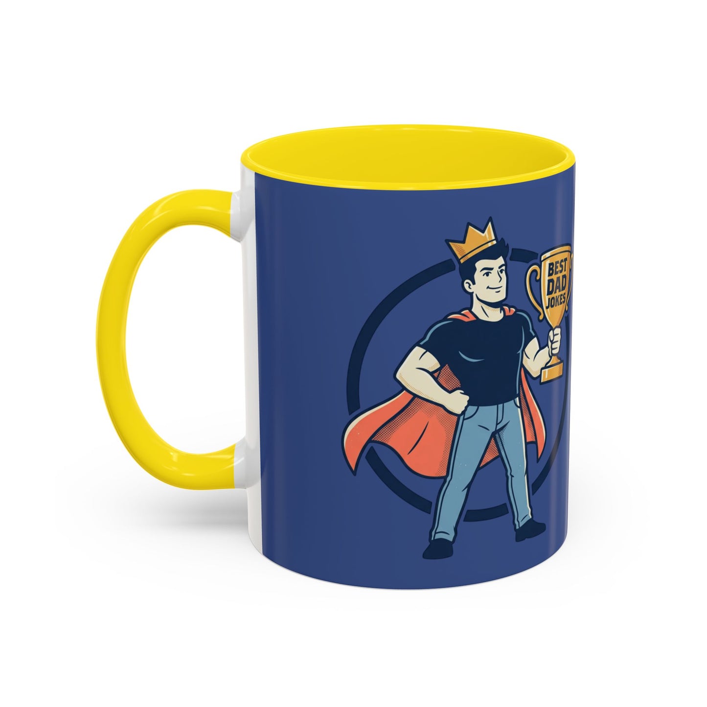 Best Dad Jokes Mug | Father's Day Coffee Mug, Accent Two-Tone