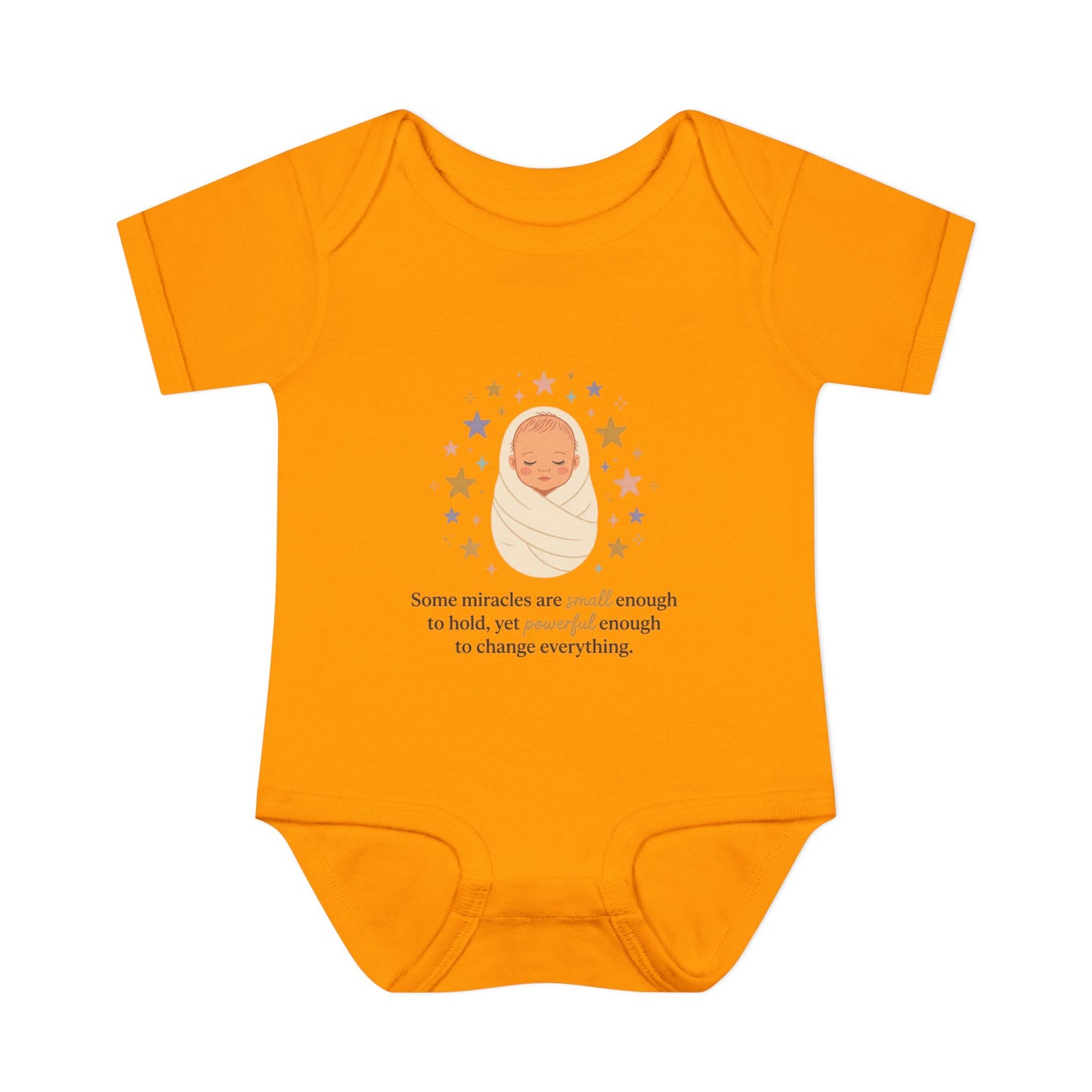Newborn Swaddle Baby Bodysuit – "Some miracles are small enough to hold"