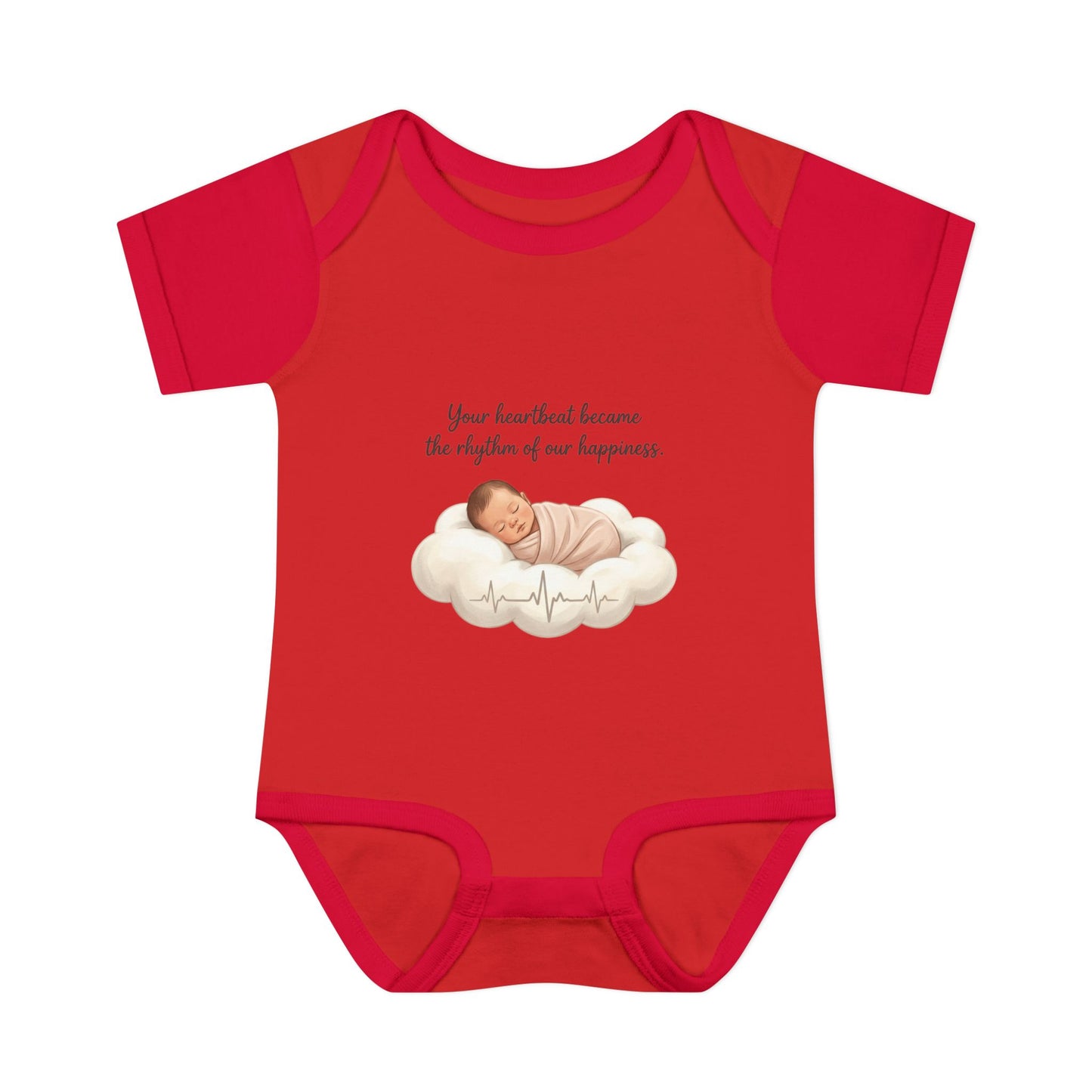 Infant Bodysuit — "Your heartbeat became the rhythm of our happiness" Newborn Baby Gift