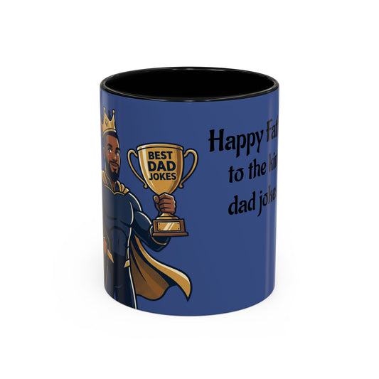 Best Dad Jokes Mug | Father's Day Coffee Mug, Accent Two-Tone