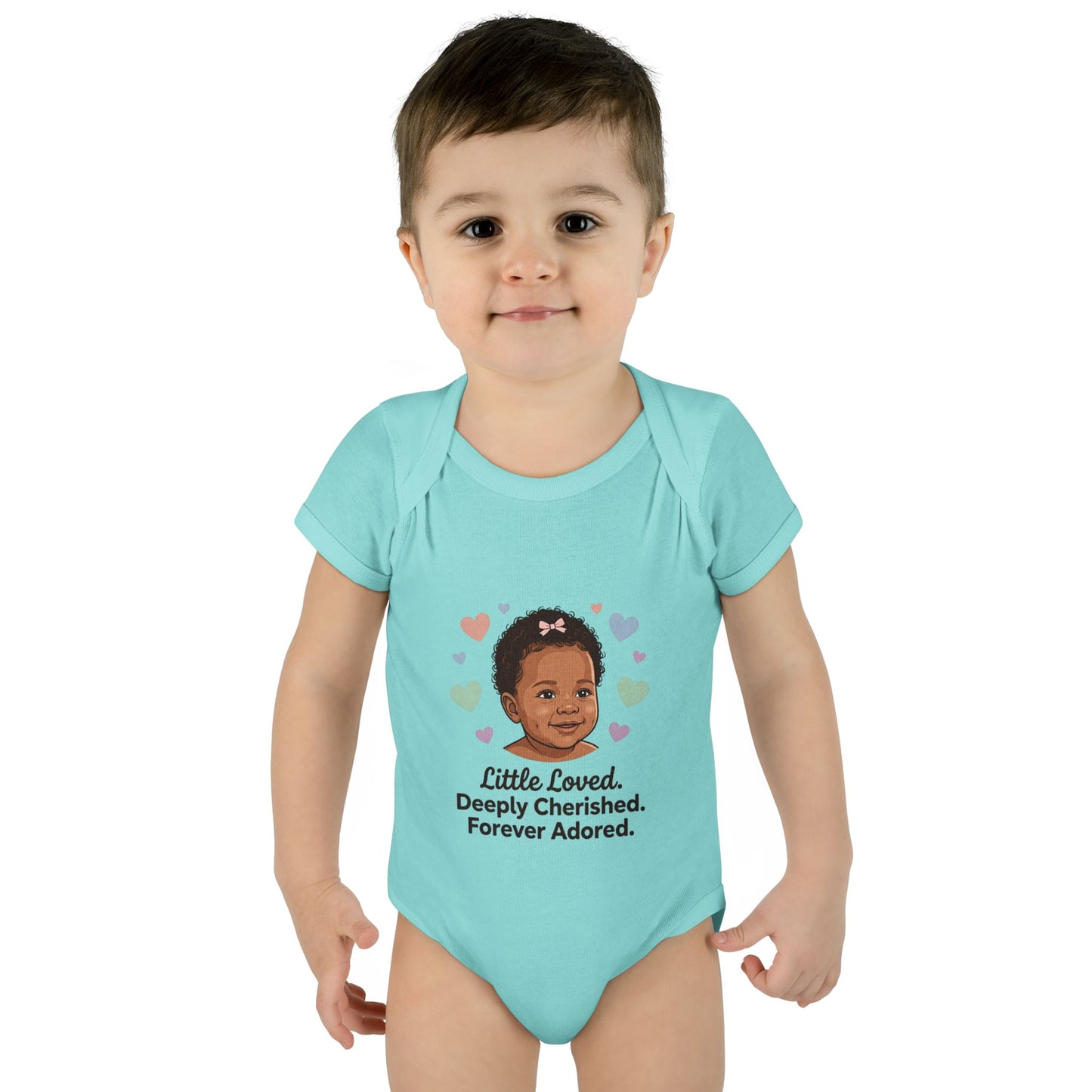 Little Loved Infant Bodysuit — "Little Loved. Deeply Cherished. Forever Adored." Baby Onesie