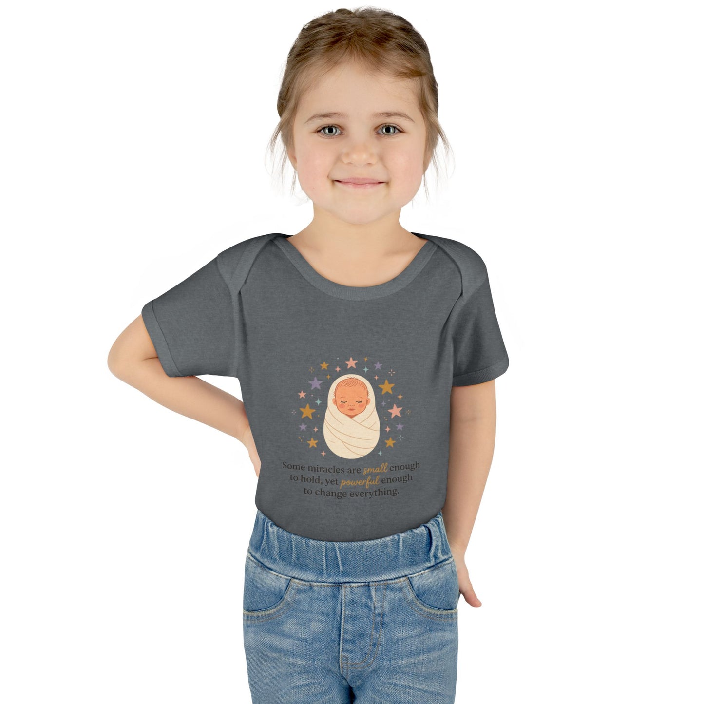 Newborn Swaddle Baby Bodysuit – "Some miracles are small enough to hold"