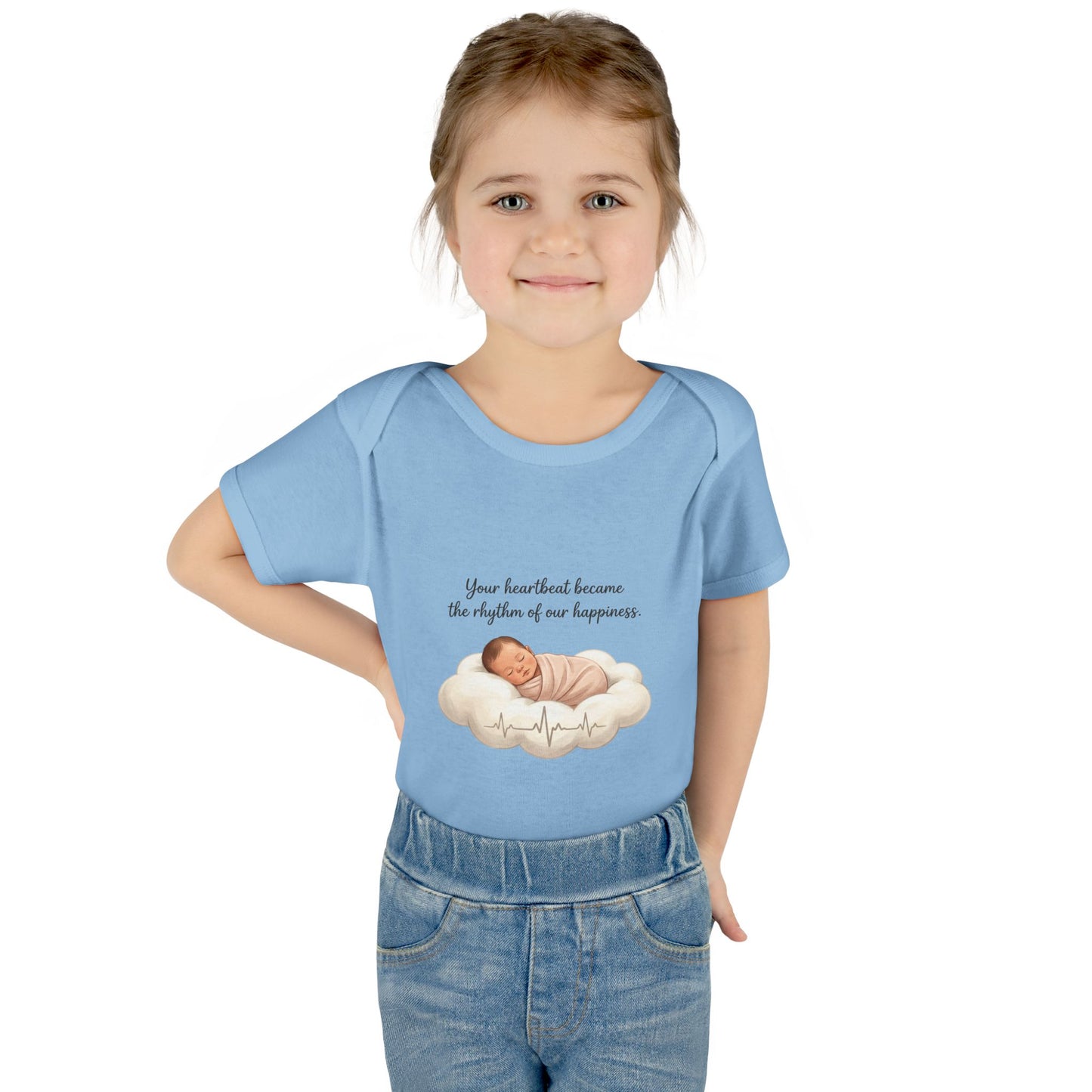 Infant Bodysuit — "Your heartbeat became the rhythm of our happiness" Newborn Baby Gift