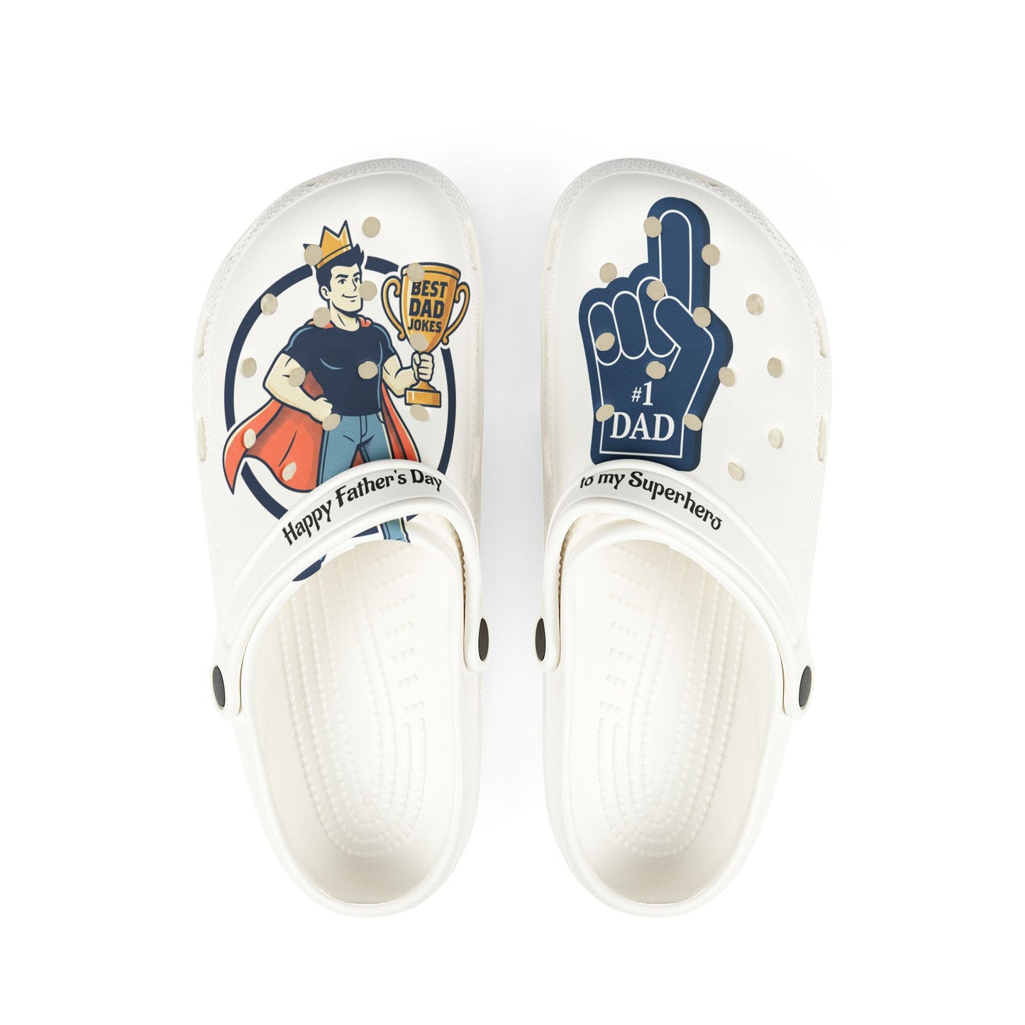 Nr. 1 Dad Foam Rubber Shoes (AOP)