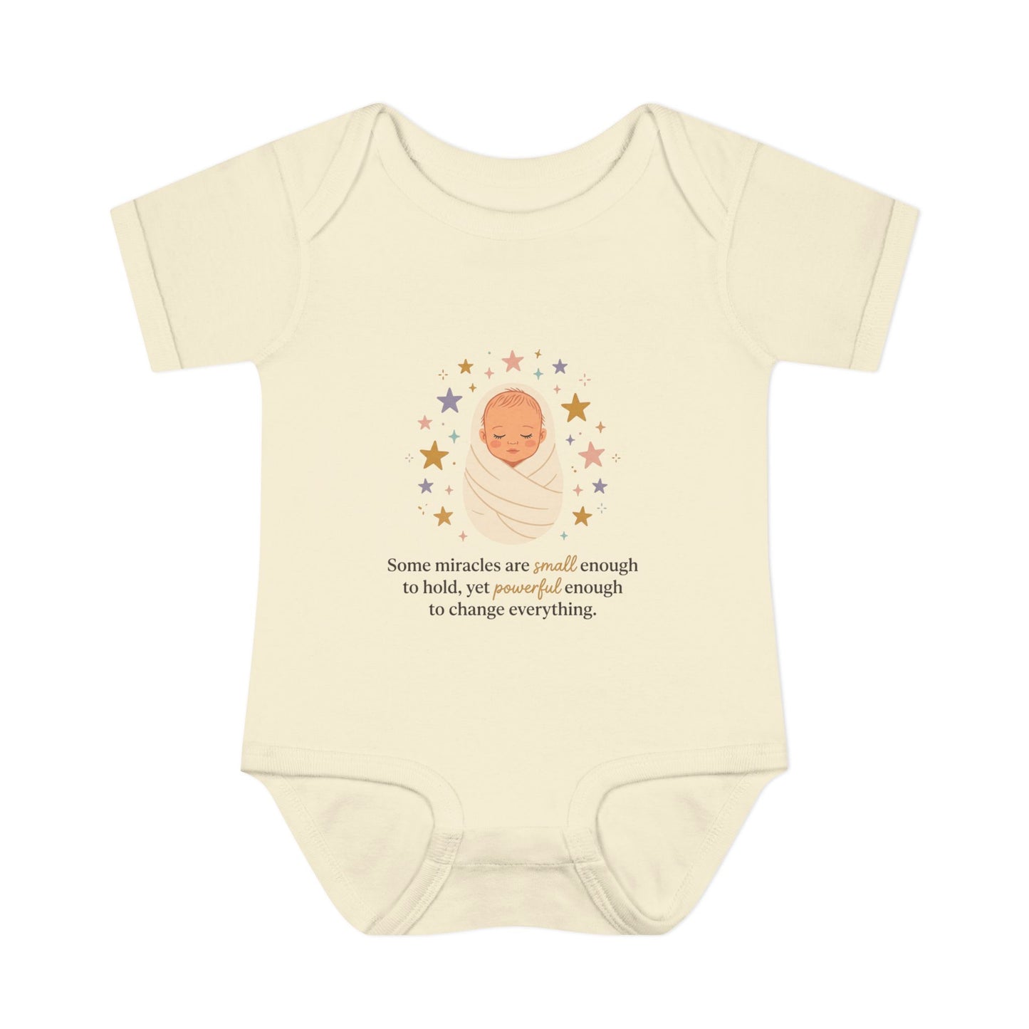 Newborn Swaddle Baby Bodysuit – "Some miracles are small enough to hold"