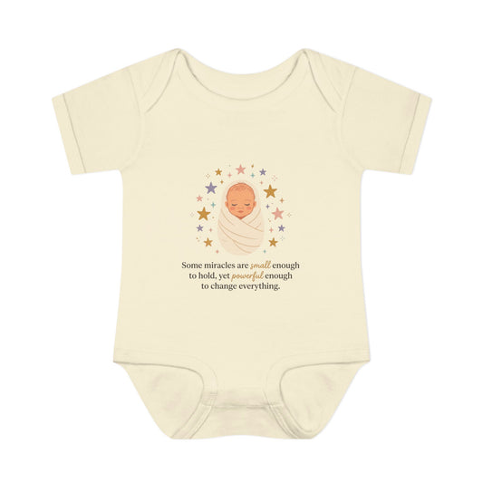 Newborn Swaddle Baby Bodysuit – "Some miracles are small enough to hold"