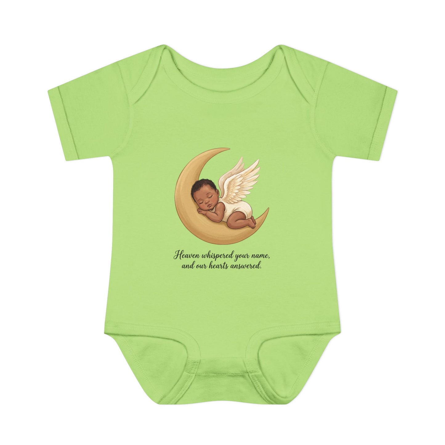 Infant Bodysuit — "Heaven Whispered Your Name" Angel Baby Memorial Onesie