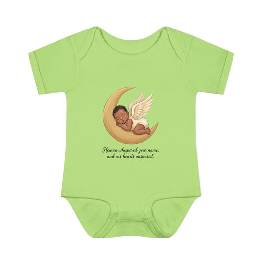 Infant Bodysuit — "Heaven Whispered Your Name" Angel Baby Memorial Onesie
