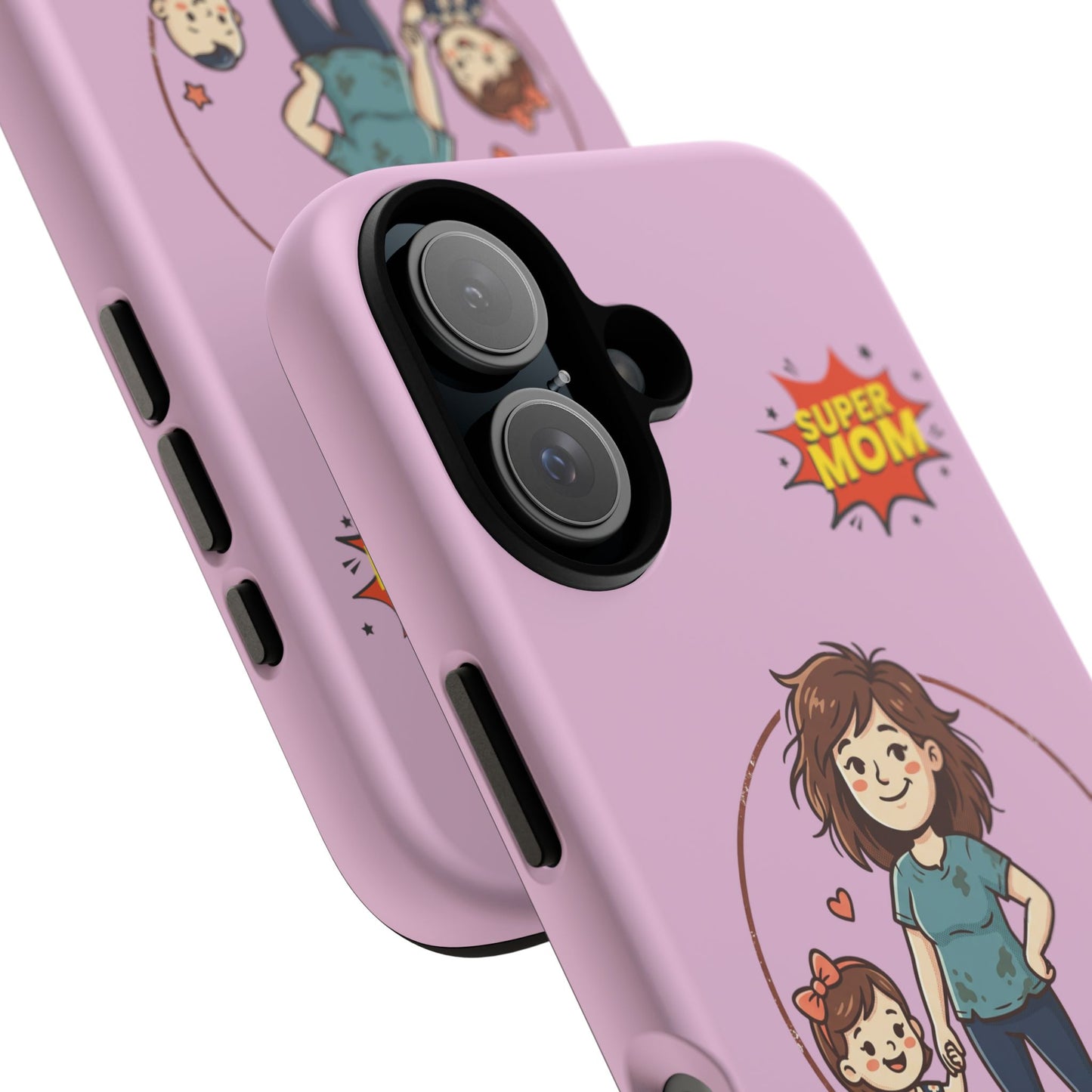 Super Mom Phone Case | Pink Phone Case, Mom Quote