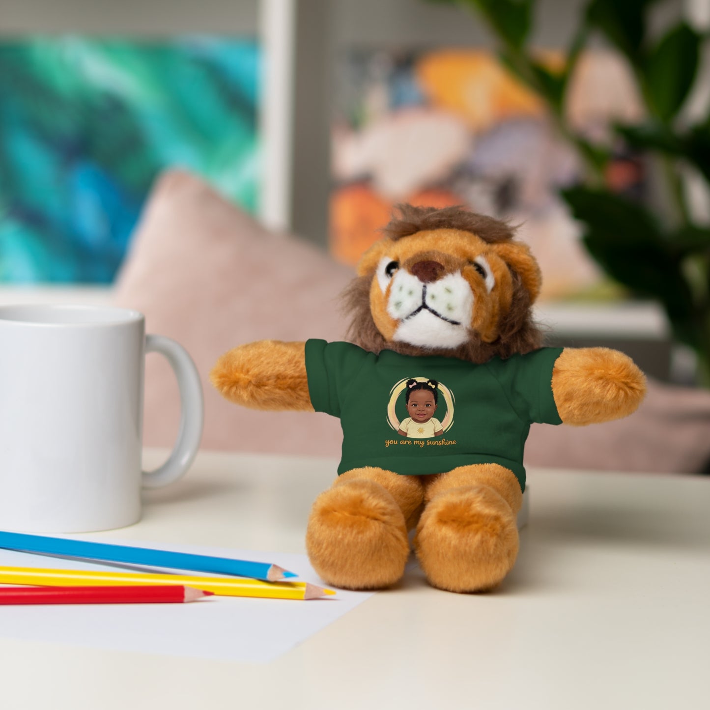 Baby Girl Stuffies with 'You are my sunshine' Tee