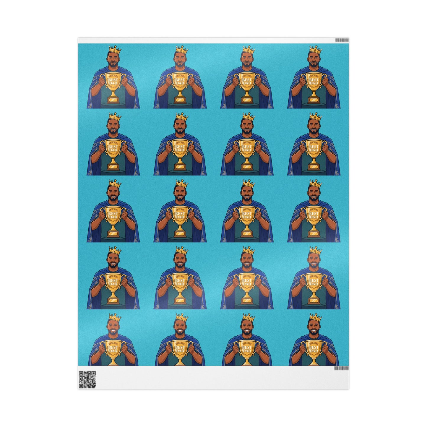 Best Dad Ever Superhero Wrapping Paper — Father's Day Gift Wrap