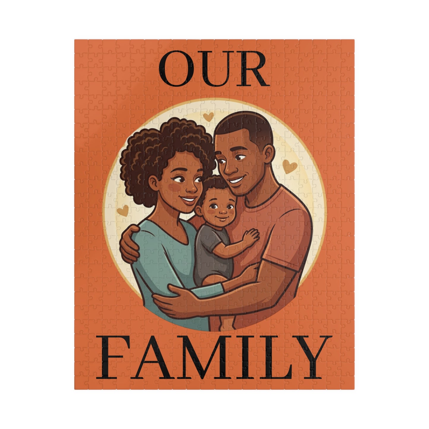 Family Portrait Puzzle – “Our Family” Jigsaw (110–1014 pcs)